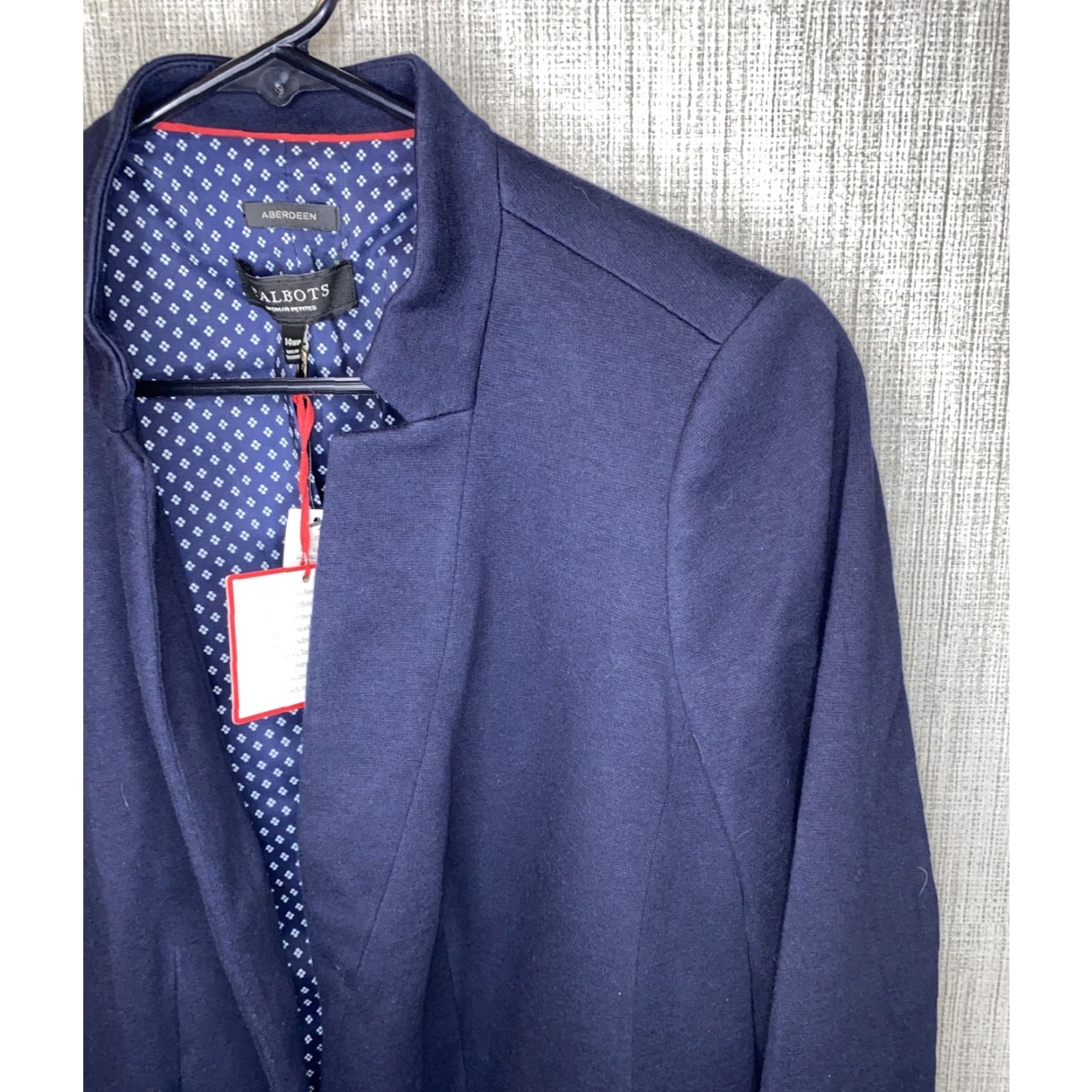 Talbots Talbots Womens Navy Blue Single Button Sport Coat Size 14 NWT Size XL / US 12-14 / IT 48-50 - 2 Thumbnail