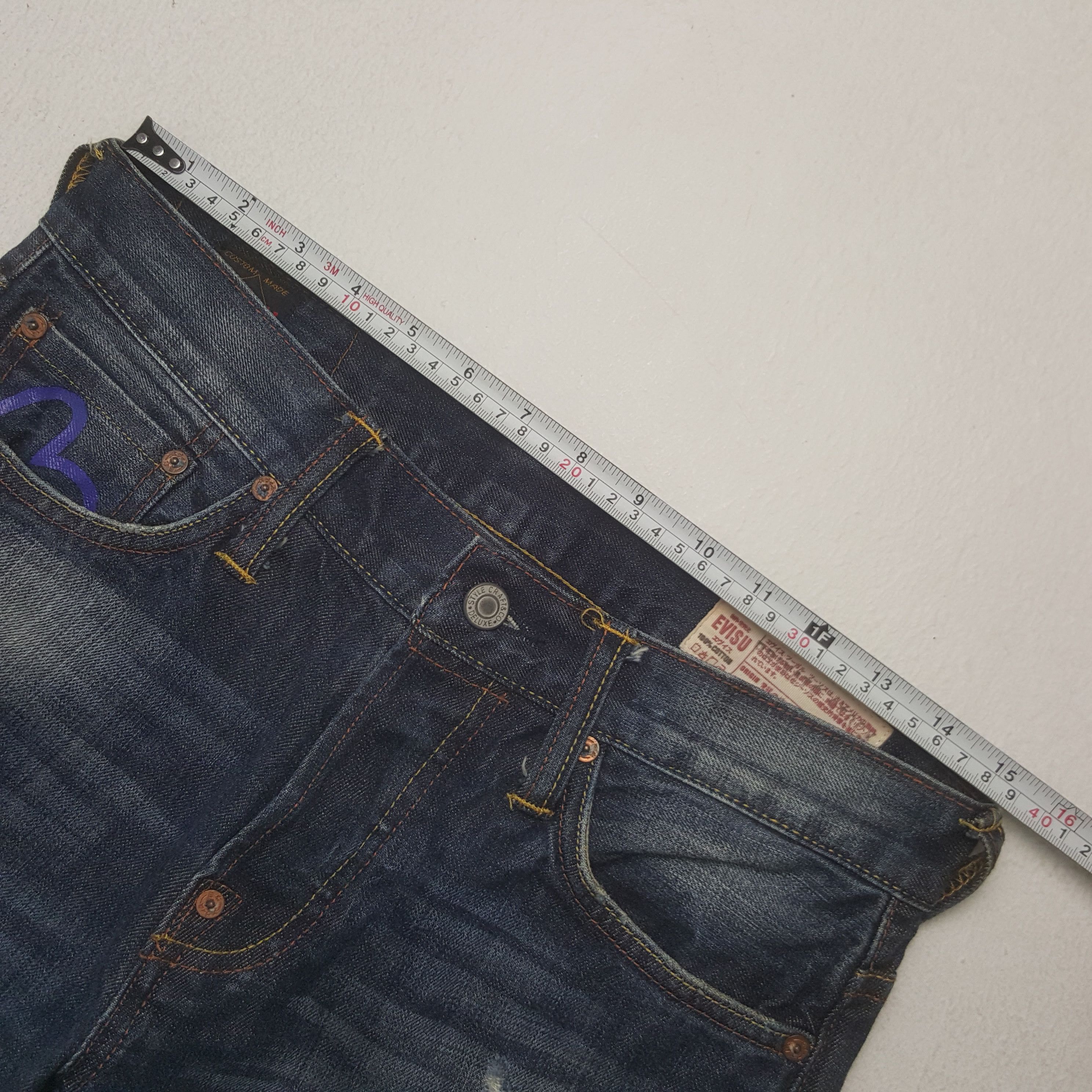 Evisu Evisu Japan No 3 Selvedge Custom Art Daicock Denim Jeans Size US 30 / EU 46 - 7 Thumbnail