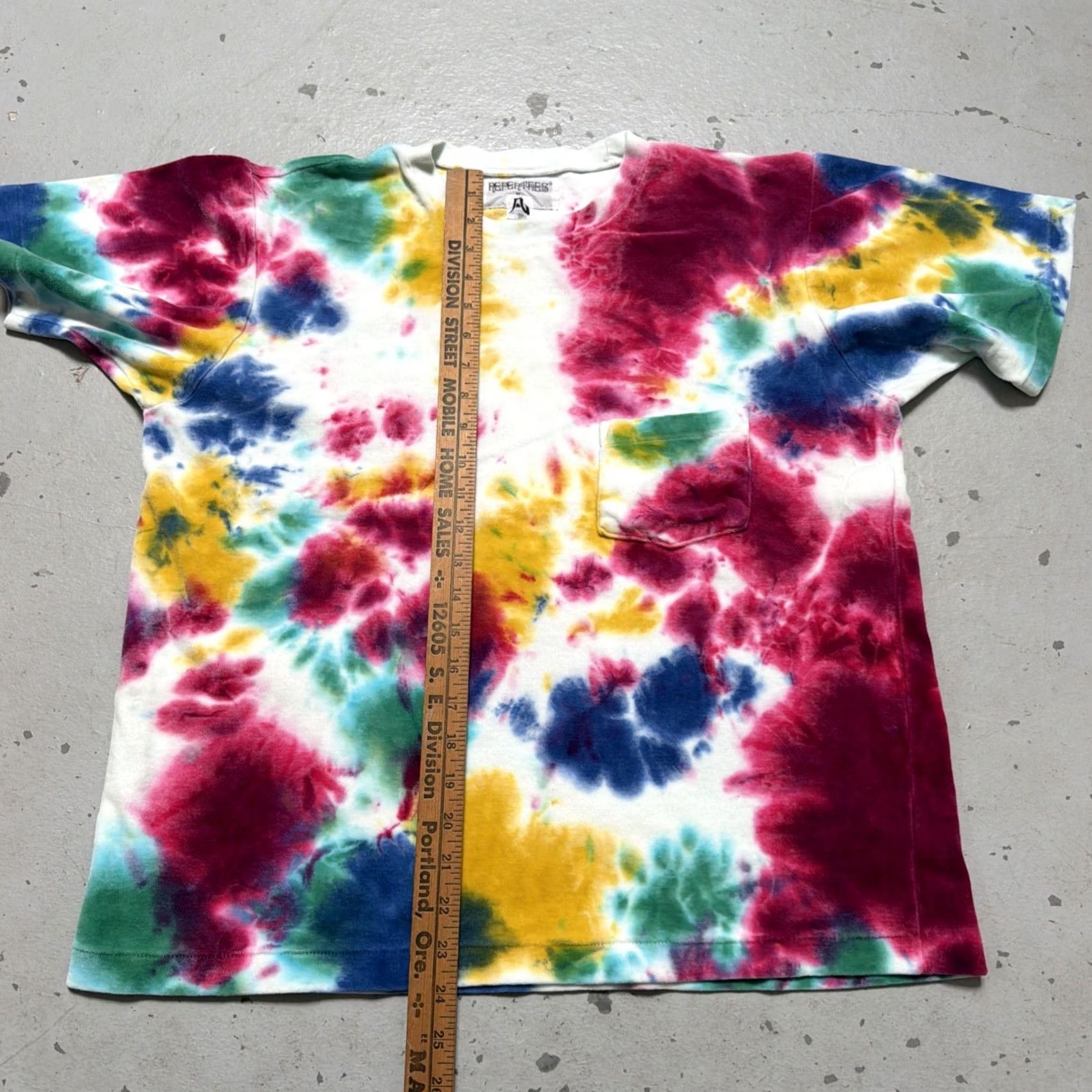 Velour Nepenthes Velour Cotton Tie-Dye Pocket T-Shirt Thick Made Japan M Size US M / EU 48-50 / 2 - 4 Thumbnail