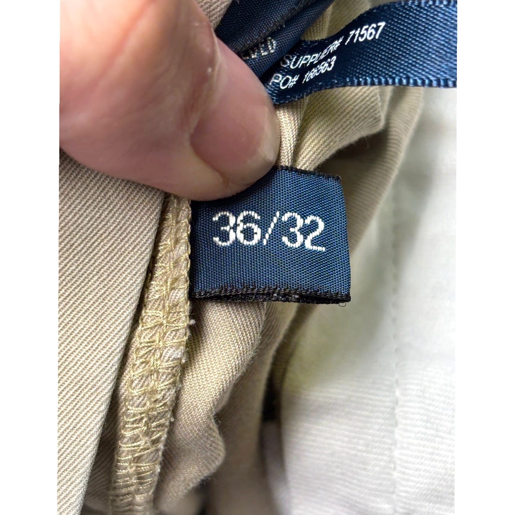 Polo Ralph Lauren VINTAGE Polo Ralph Lauren Prospect Chino Pants Tan Cotton Men's 36x32 Straight Fit Size US M / EU 48-50 / 2 - 6 Thumbnail