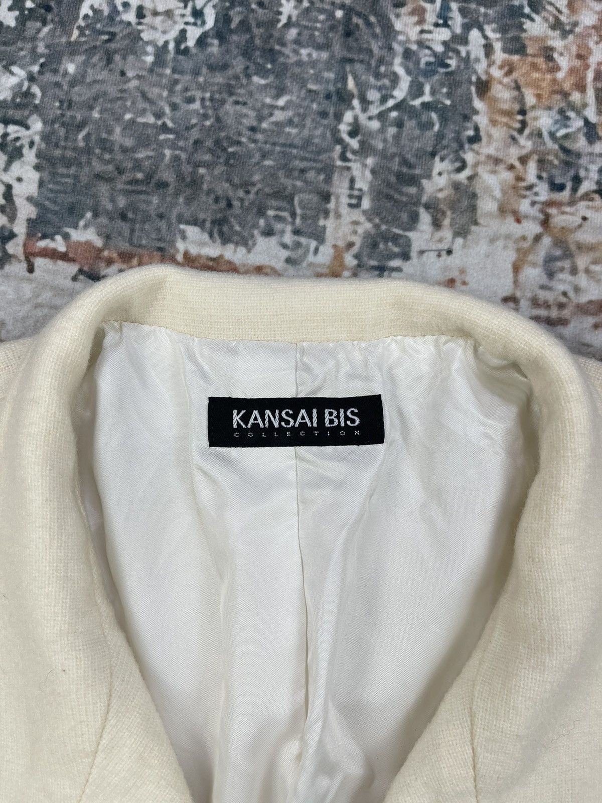 Kansai Yamamoto Kansai Bis Collection Butter Cream Wool Jackets Size L / US 10 / IT 46 - 9 Thumbnail