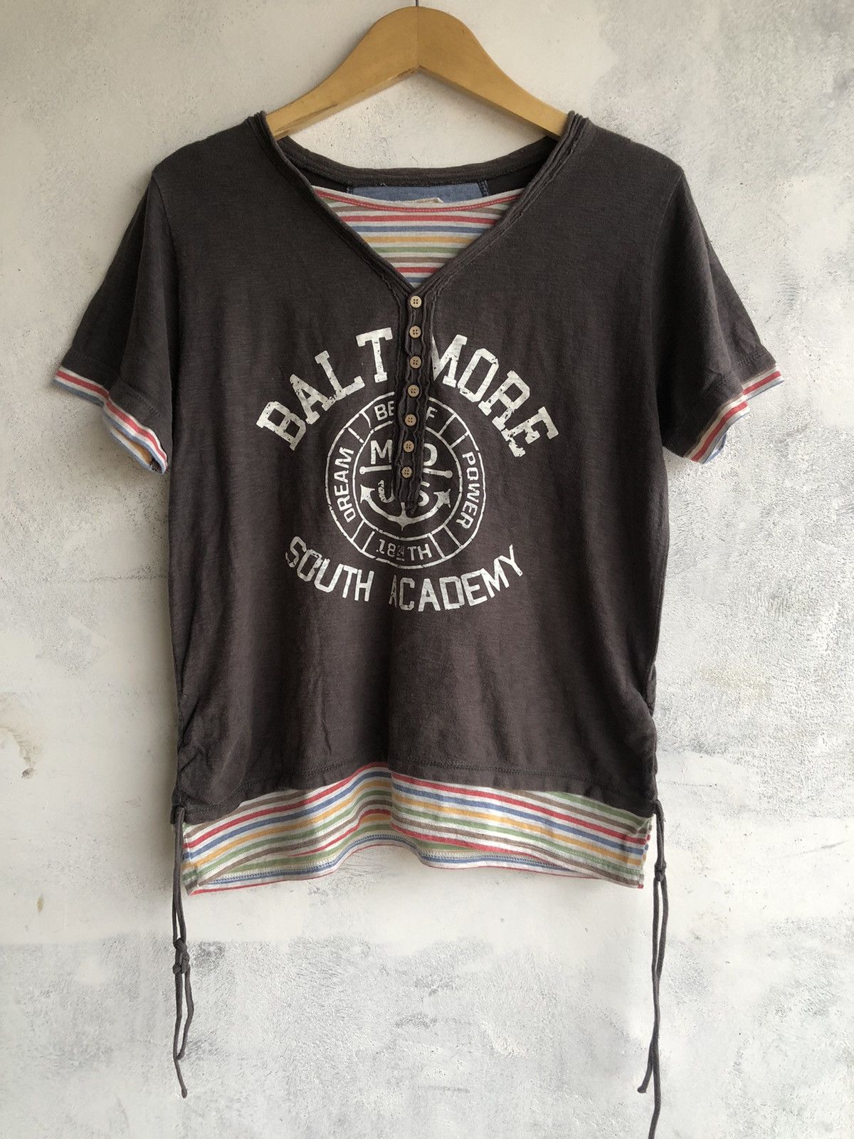 KMRii Japan Gothic Poem Double Layer Rock Punk Style Size US L / EU 52-54 / 3 - 1 Thumbnail