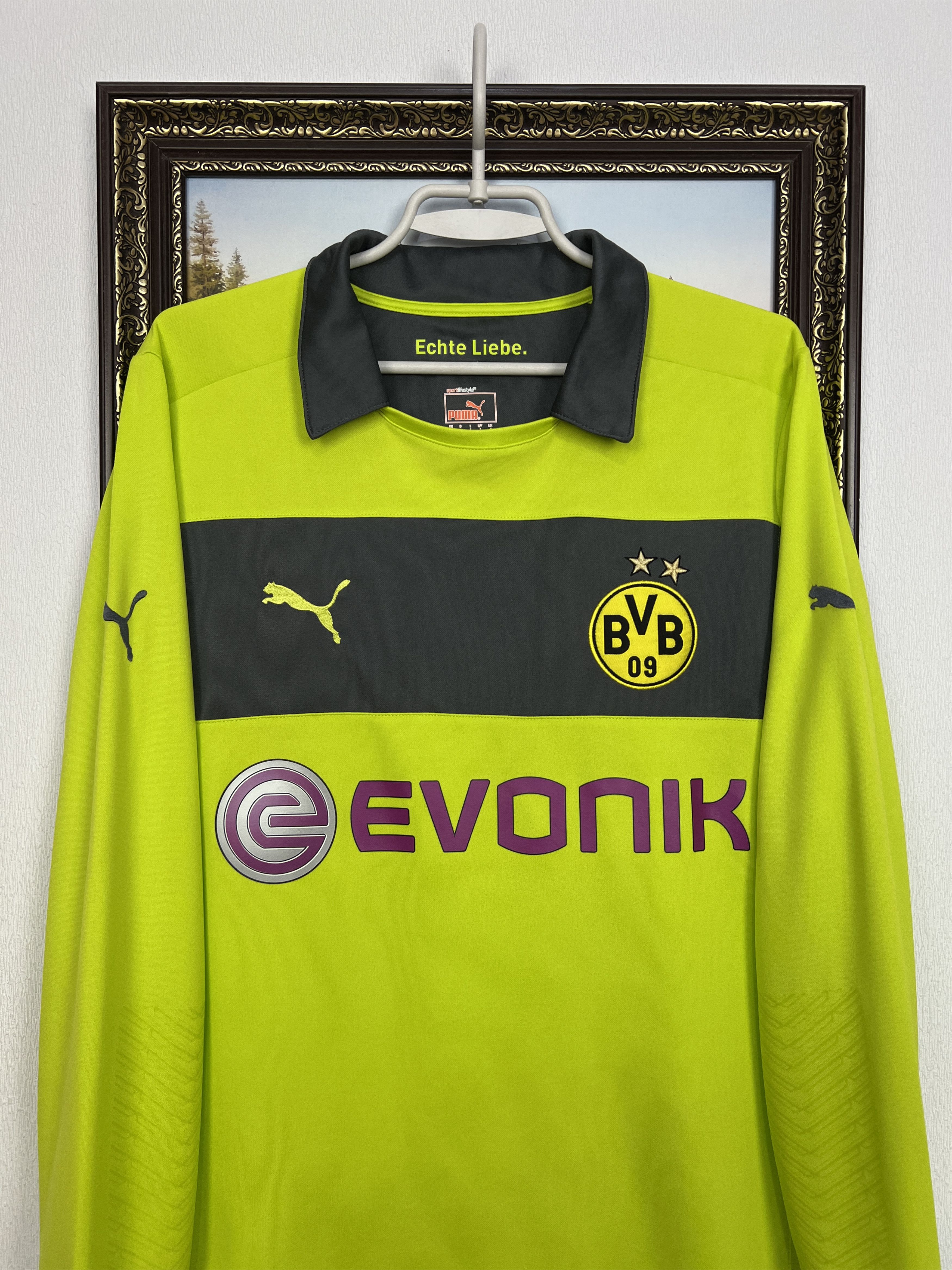 Puma Borussia Dortmund Goalkeeper football shirt Soccer Jersey Size US L / EU 52-54 / 3 - 2 Thumbnail