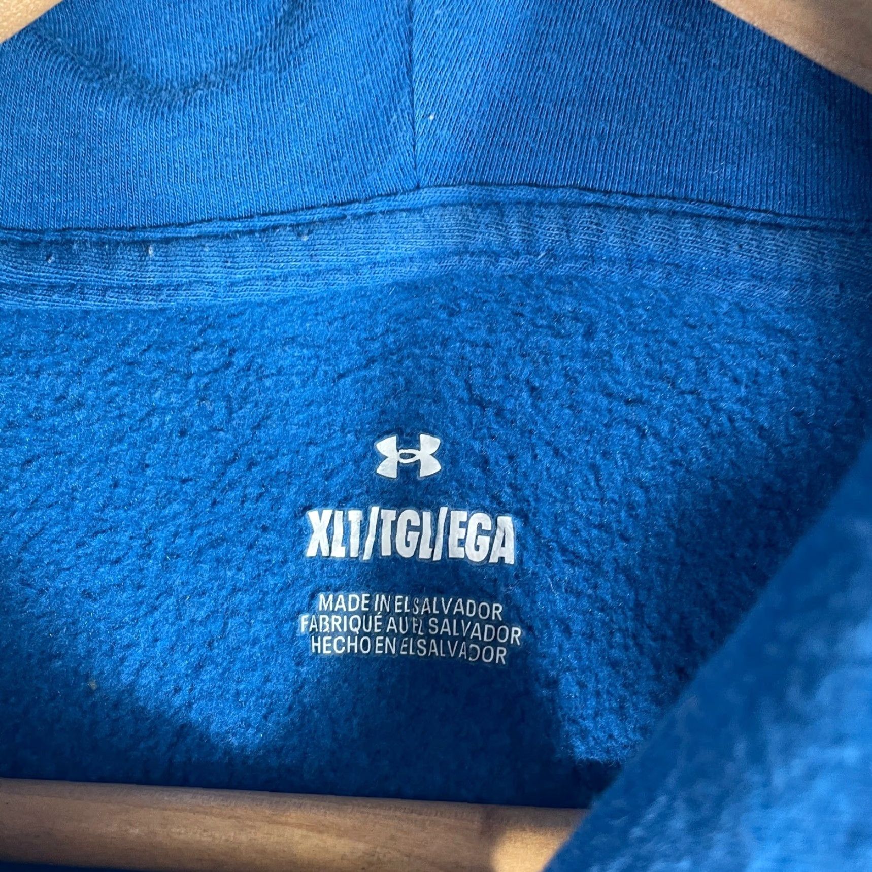 Under Armour Under Armour Hoodie Mens XLT Blue Big Logo Graphic Pullover Sweatshirt Size US XL / EU 56 / 4 - 5 Thumbnail