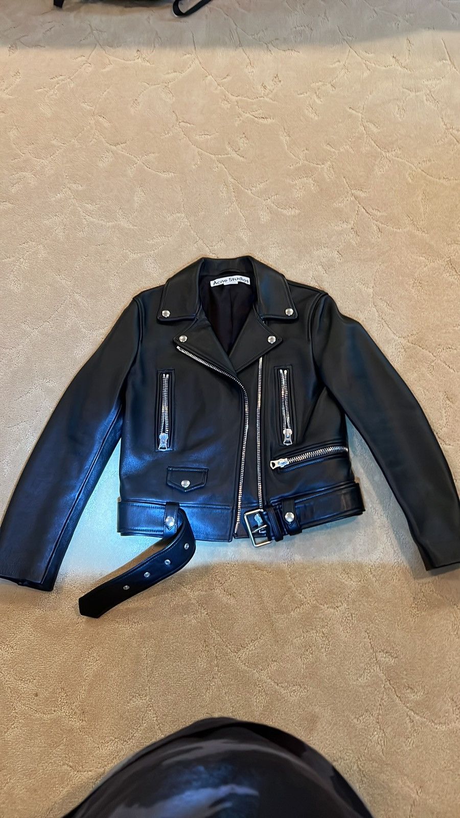 Acne Studios Acne Studios Cropped biker jacket black 34 NWOT Size XXS / US 00 / IT 34 - 4 Thumbnail