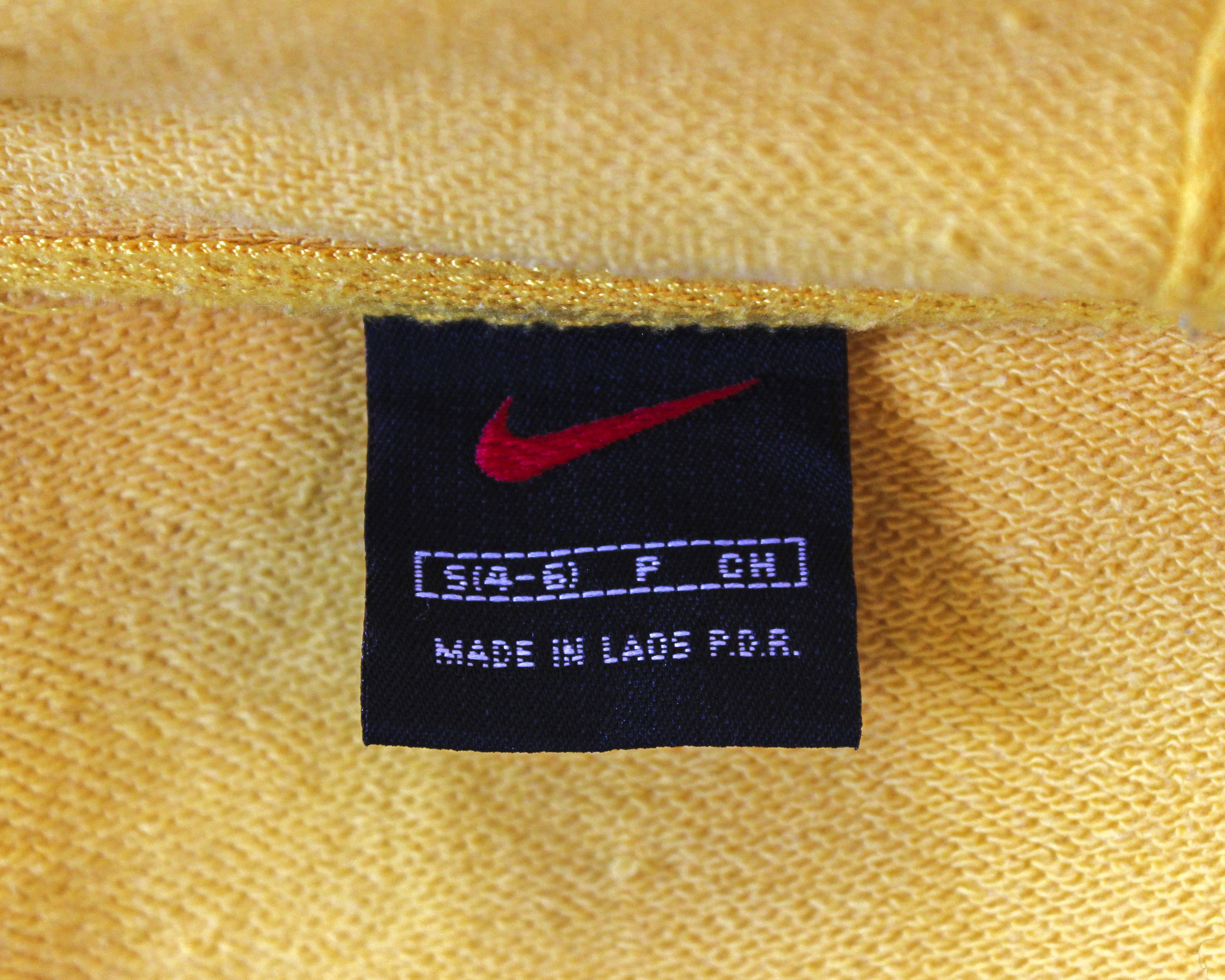Nike × Vintage y2k Women S zip Hoodie Jumper Sweatshirt Uni Jacket Yellow Size S / US 4 / IT 40 - 7 Thumbnail