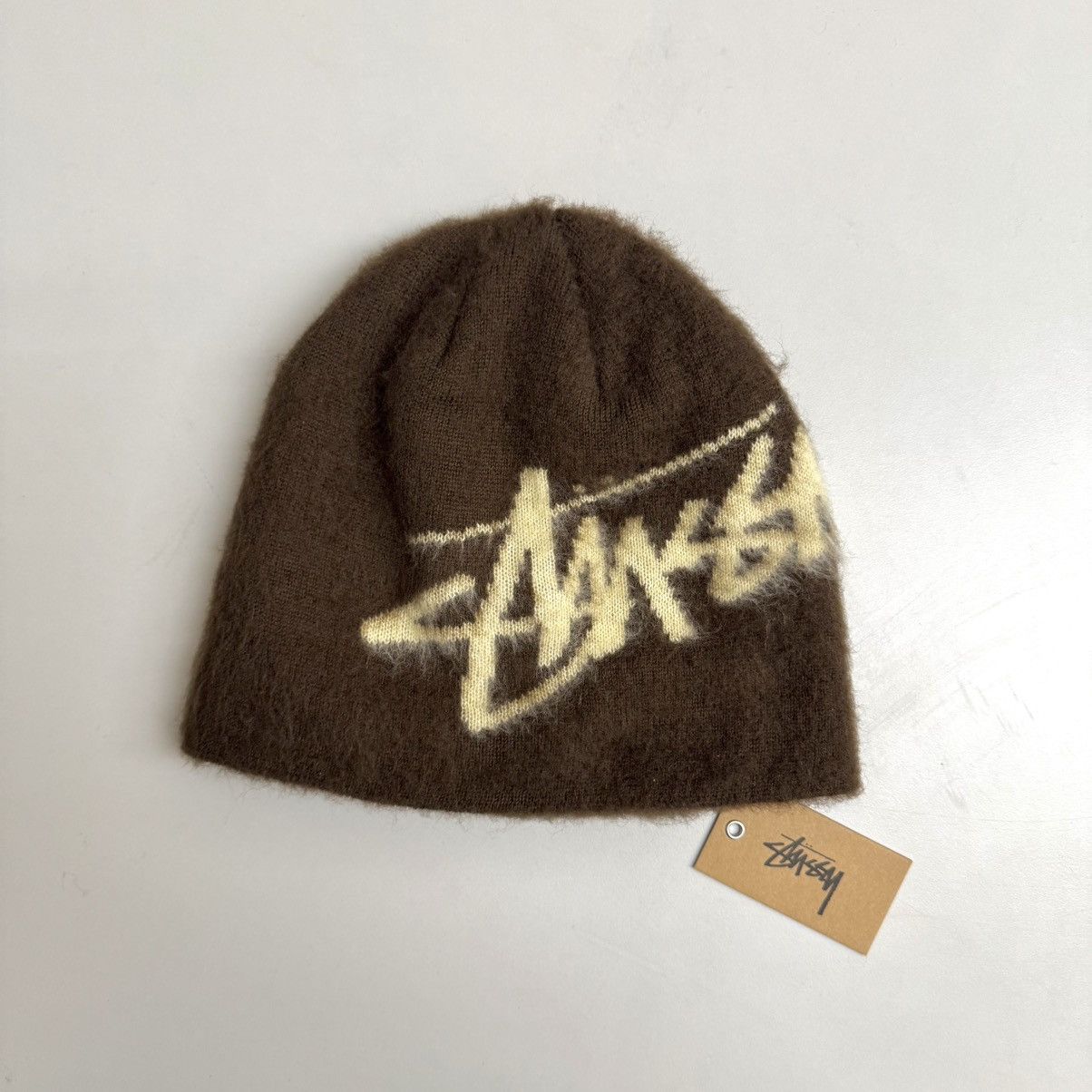 Stussy Stussy Brushed Out Stock Skullcap - Brown Beanie Hat Size ONE SIZE - 1 Thumbnail