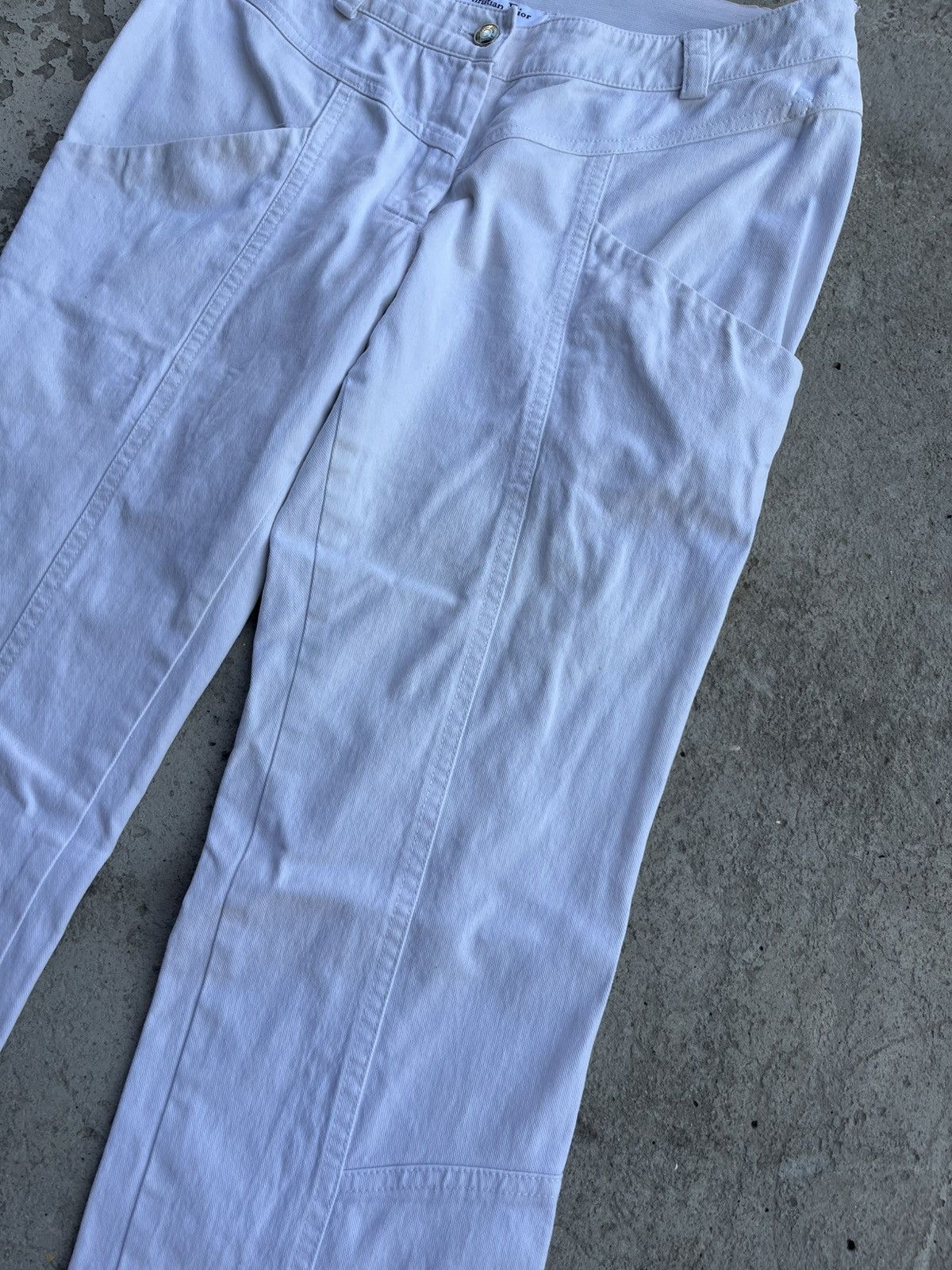 Dior × John Galliano SS2005 Christian Dior by John Galliano Jeans Denim Pants Y2K Size 28" / US 6 / IT 42 - 10 Thumbnail