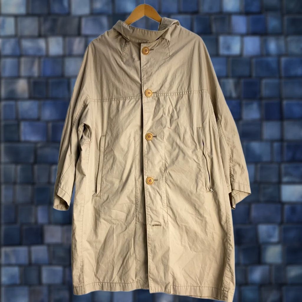 Yohji Yamamoto YOHJI YAMAMOTO Y'S COAT SIZE 1 BEIGE COTTON OVERSIZED HOODED USED WOMEN Size XS / US 0-2 / IT 36-38 - 1 Thumbnail