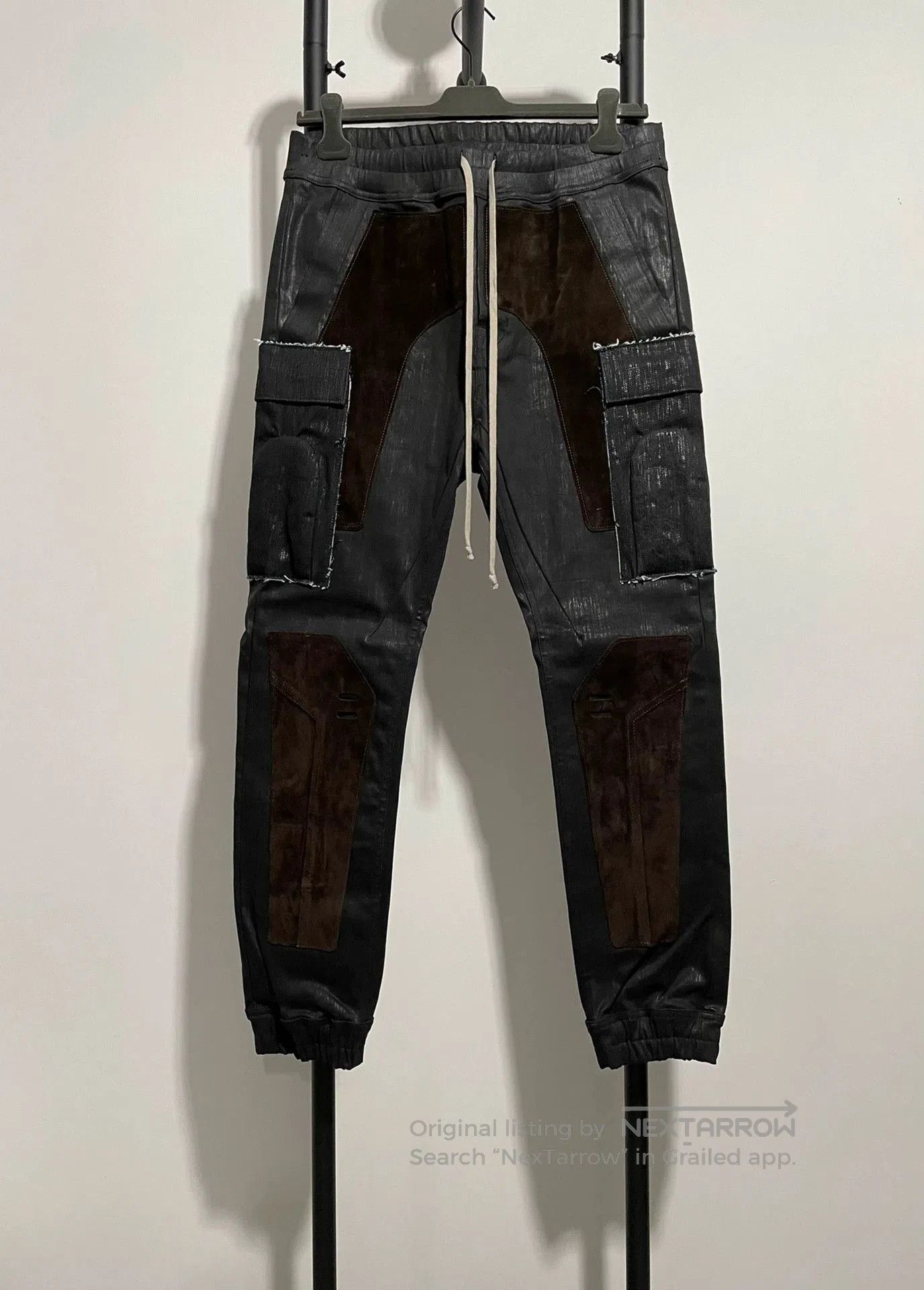 Rick Owens rick owens ro waxed finish cargo pants. Size US 42 / EU 58 - 1 Thumbnail