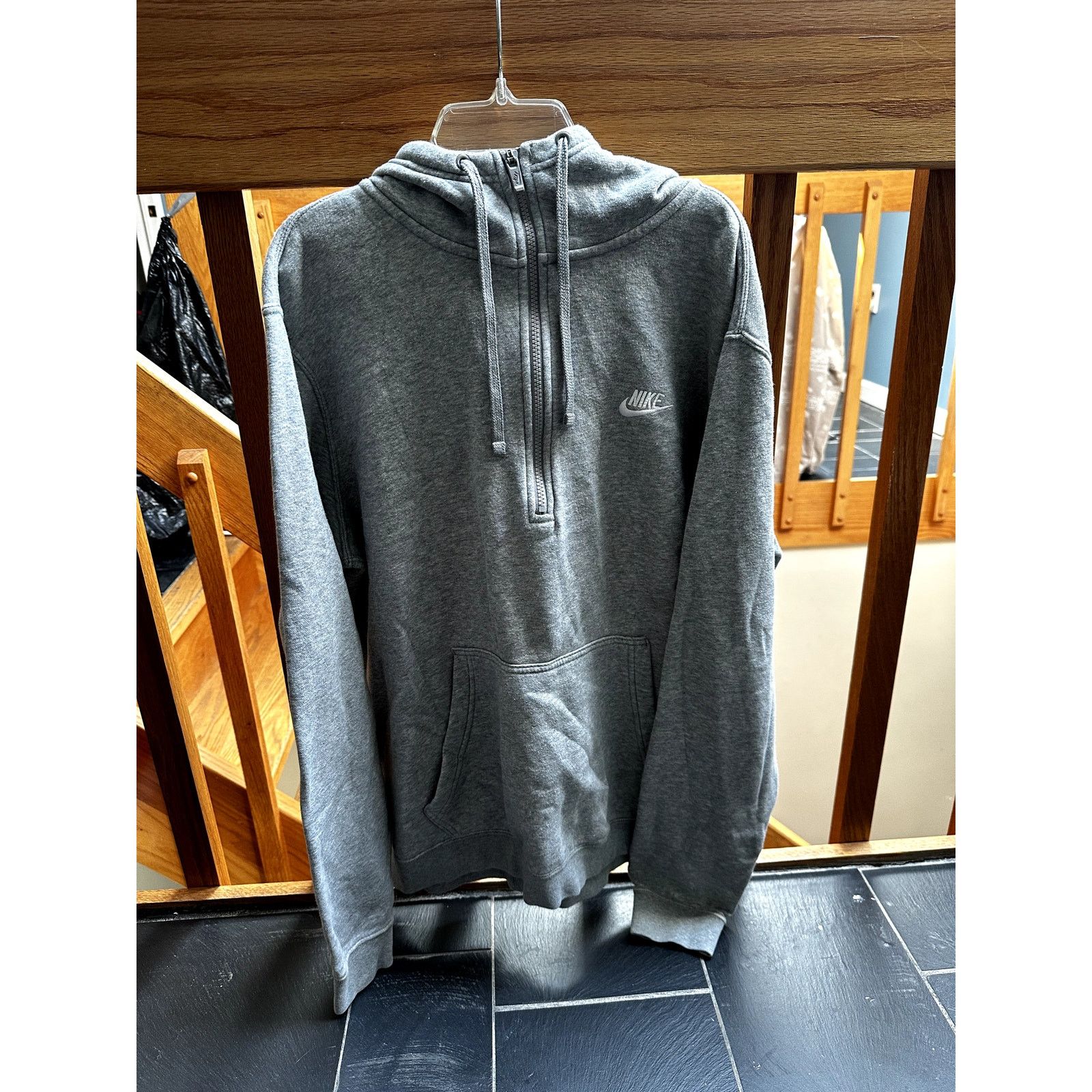 Nike grey nike half-zip hoodie Size US M / EU 48-50 / 2 - 1 Thumbnail