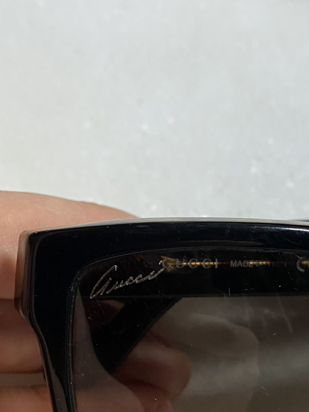Gucci Gucci GG Logo Sunglasses Women’s Black Shades Preowned Size ONE SIZE - 4 Thumbnail