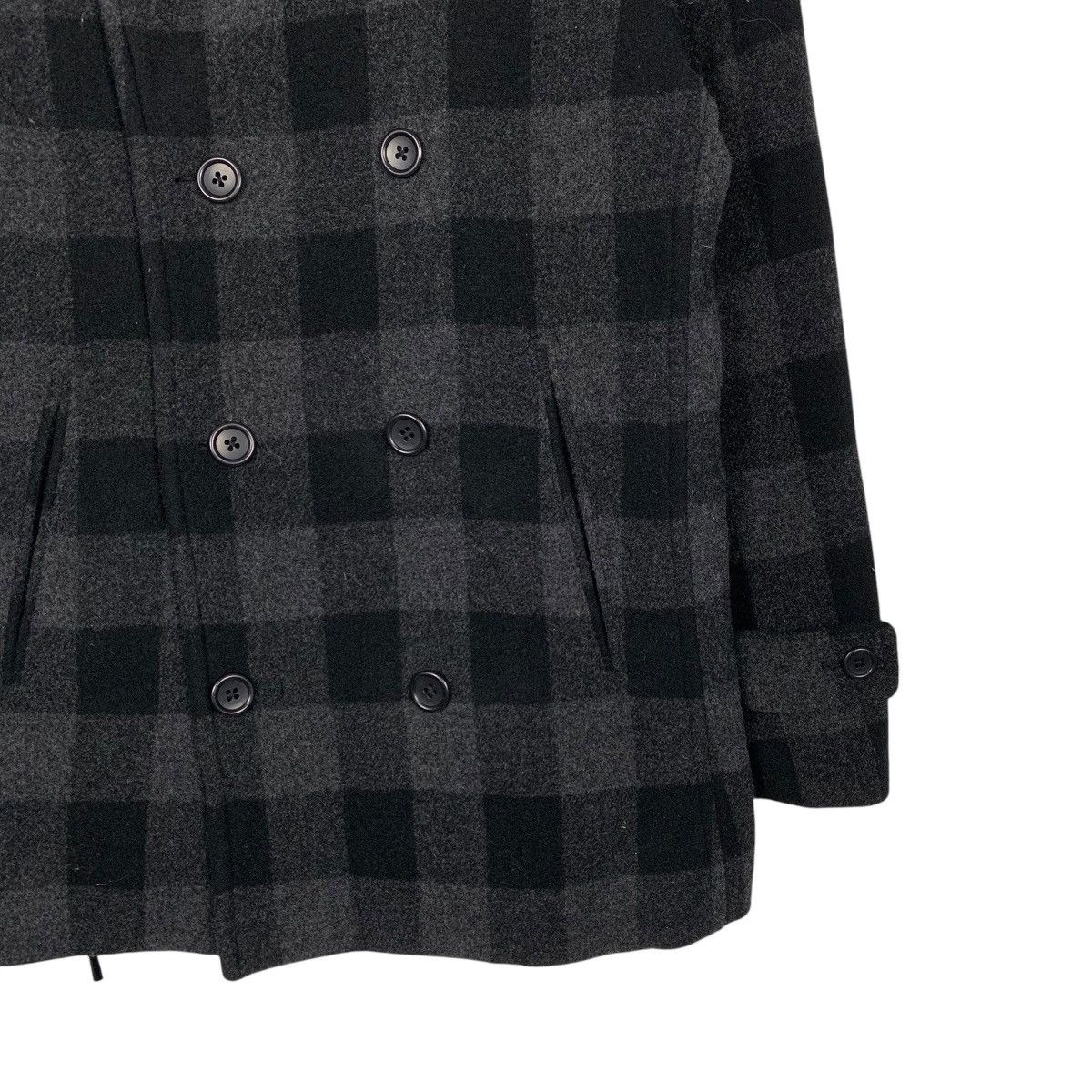 Japanese Brand Uniqlo Wool Collection Tartan Double Breasted Jacket Size US L / EU 52-54 / 3 - 4 Thumbnail