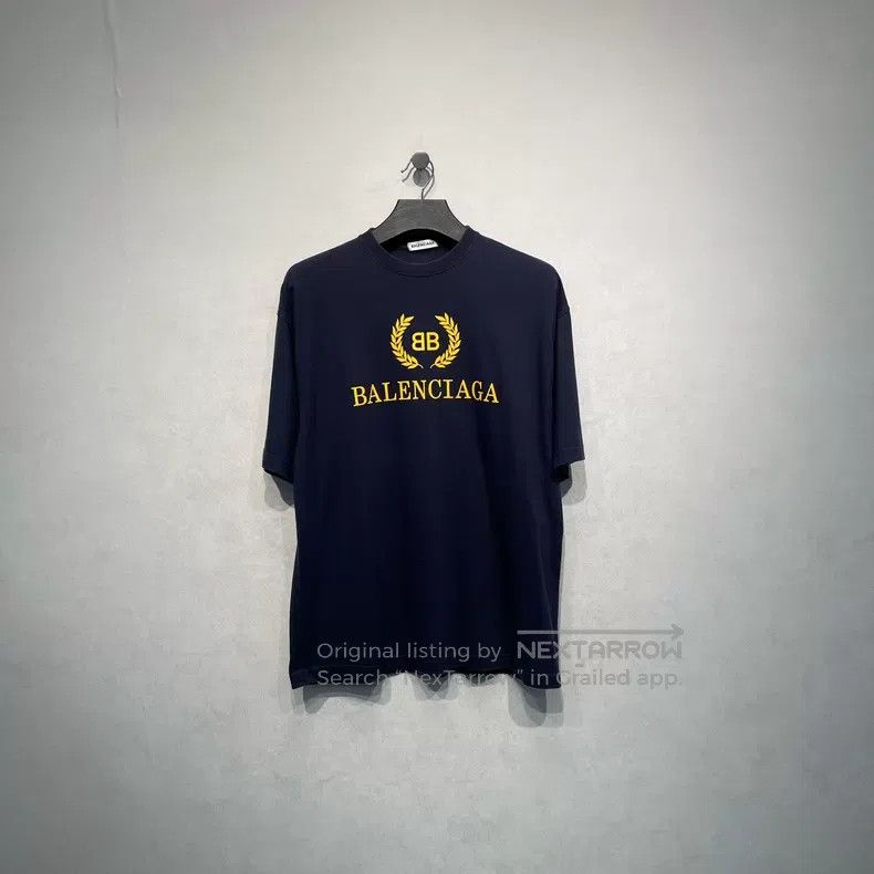 Balenciaga Balenciaga Wheat logo print short sleeve Size US S / EU 44-46 / 1 - 1 Thumbnail