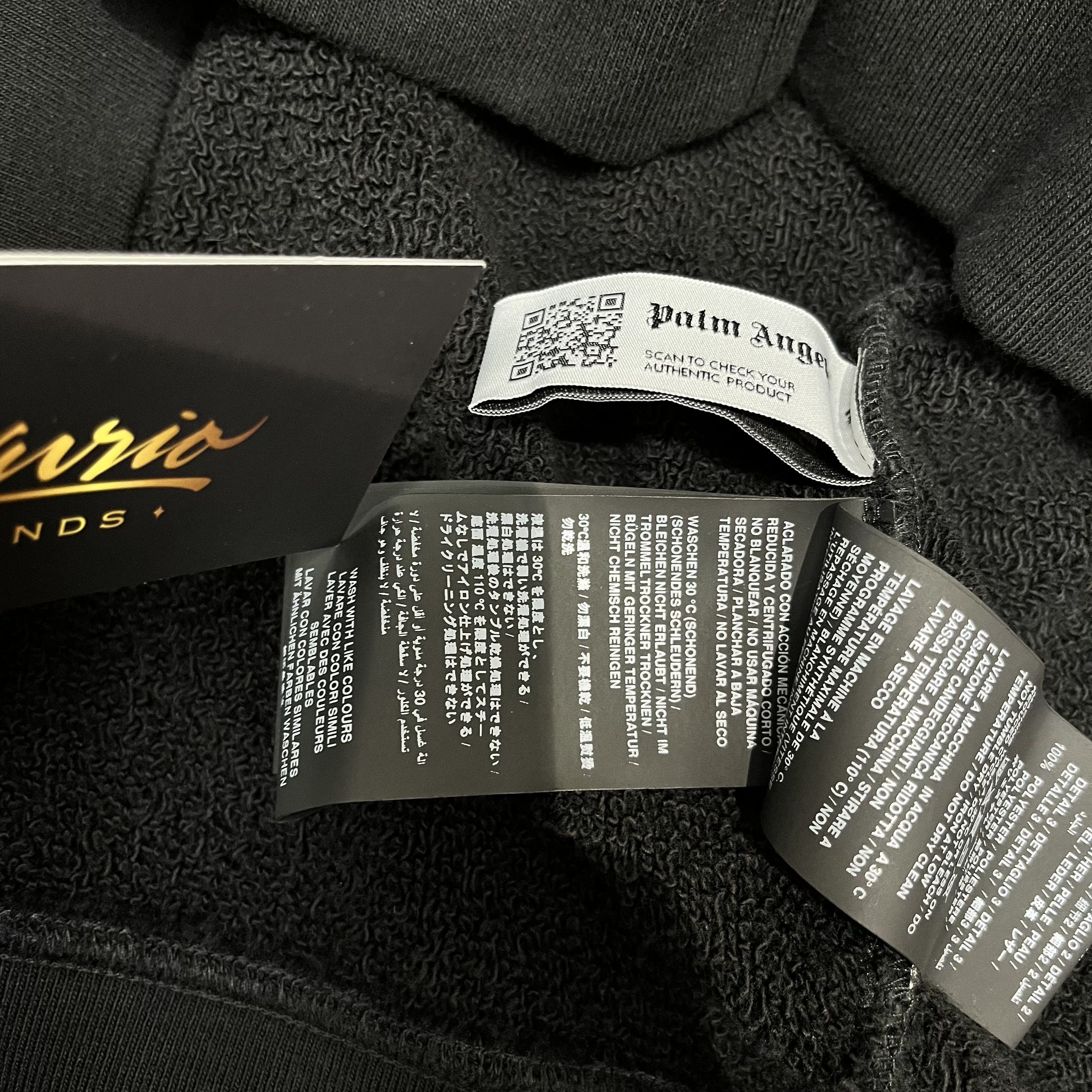 Palm Angels Palm Angels Embroidered Logo Hoodie Black Size US M / EU 48-50 / 2 - 9 Thumbnail