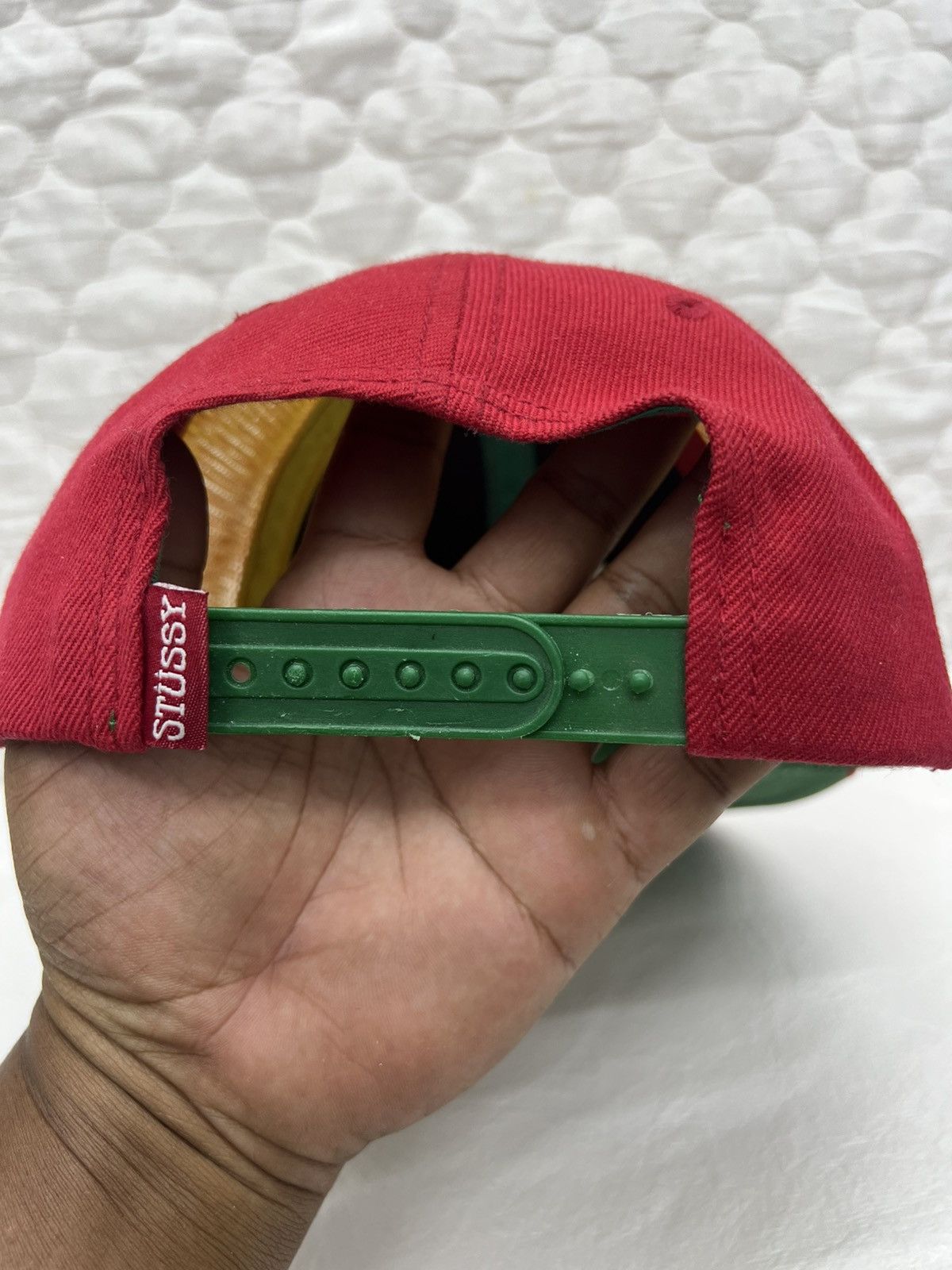 Stussy RARE💥💥💥STUSSY RASTA POSITIVE VIBE MESH HAT Size ONE SIZE - 5 Thumbnail