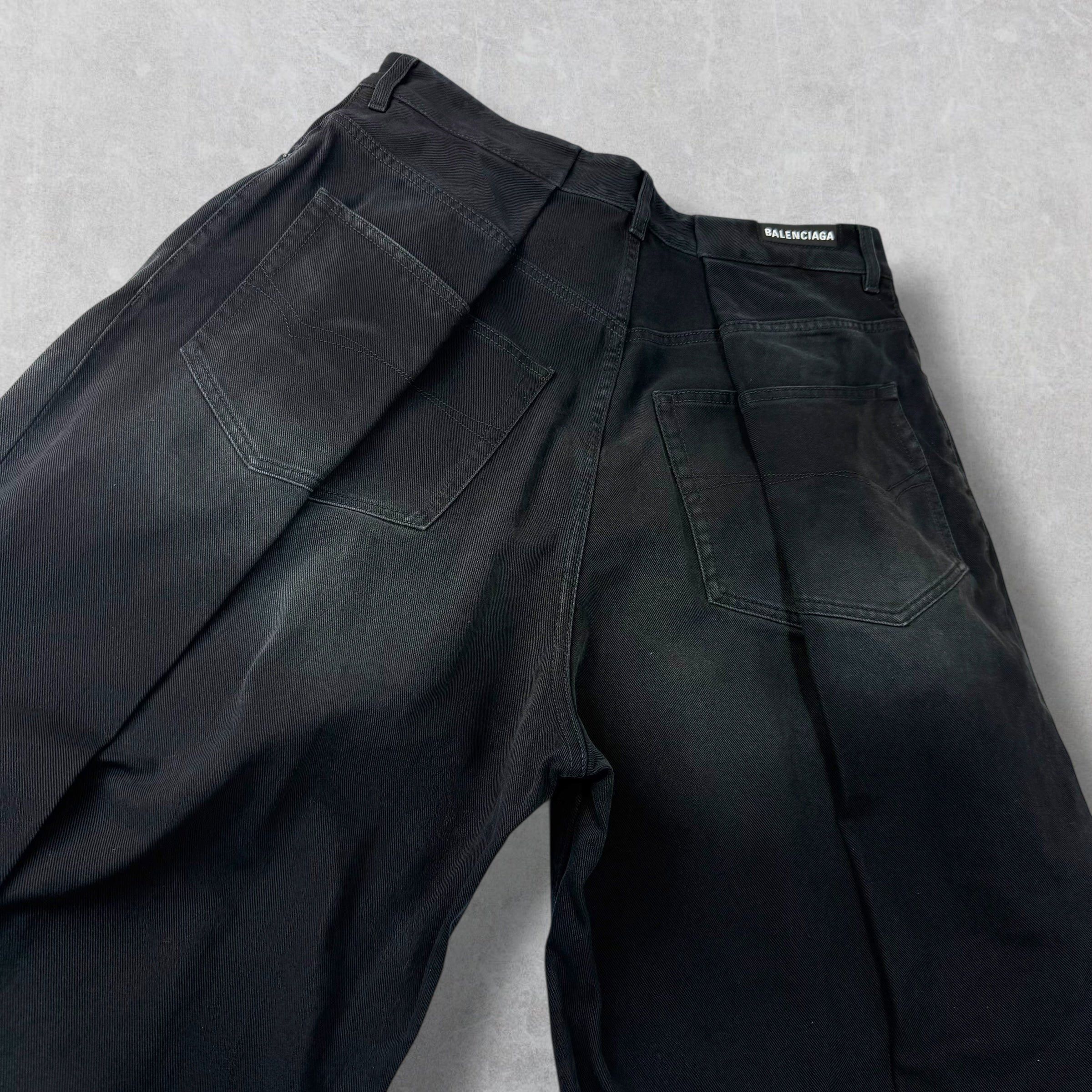 Balenciaga Balenciaga Double Side Black Jeans 36 (L) Size US 36 / EU 52 - 6 Thumbnail