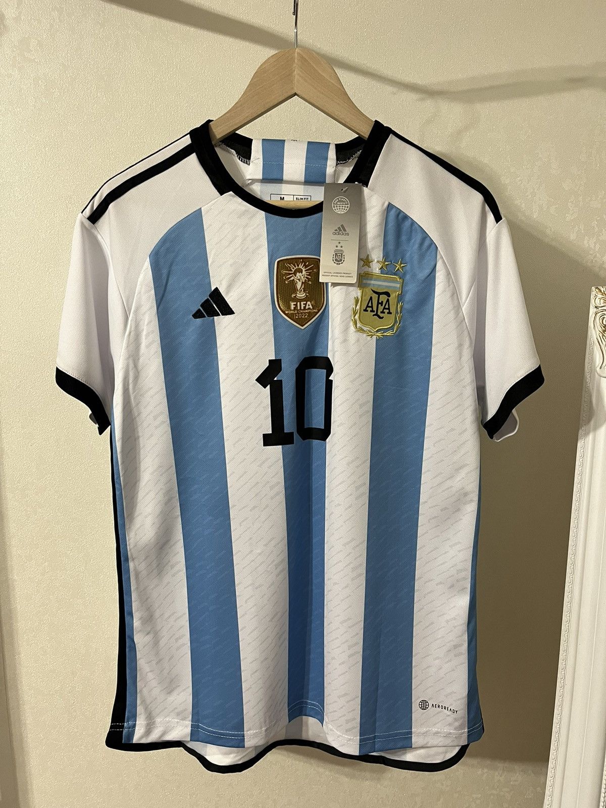 Other Argentina World Cup 2022 #10 Messi Home Jersey Size US M / EU 48-50 / 2 - 1 Thumbnail