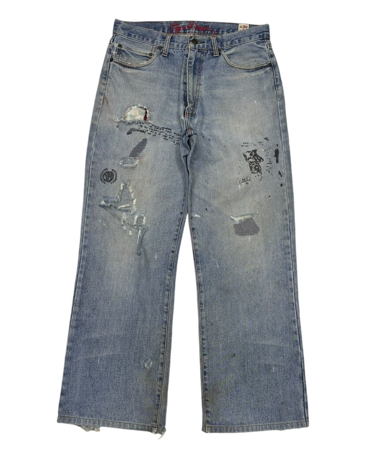 Kapital RARE‼️BAGGY JEANS BOOTCUT EZRA FITCH DENIM LGB STYLE Size US 31 - 8 Thumbnail