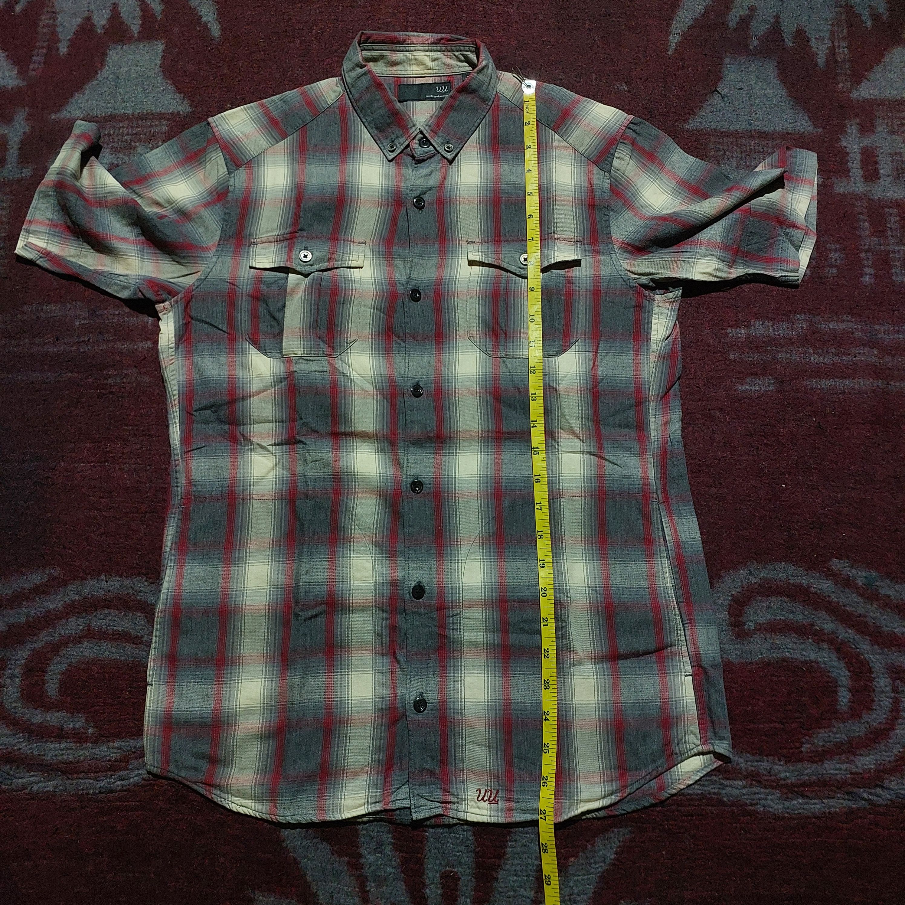 Undercover × Uniqlo Uniqlo x Undercover red line plaid shirt Size US S / EU 44-46 / 1 - 13 Thumbnail