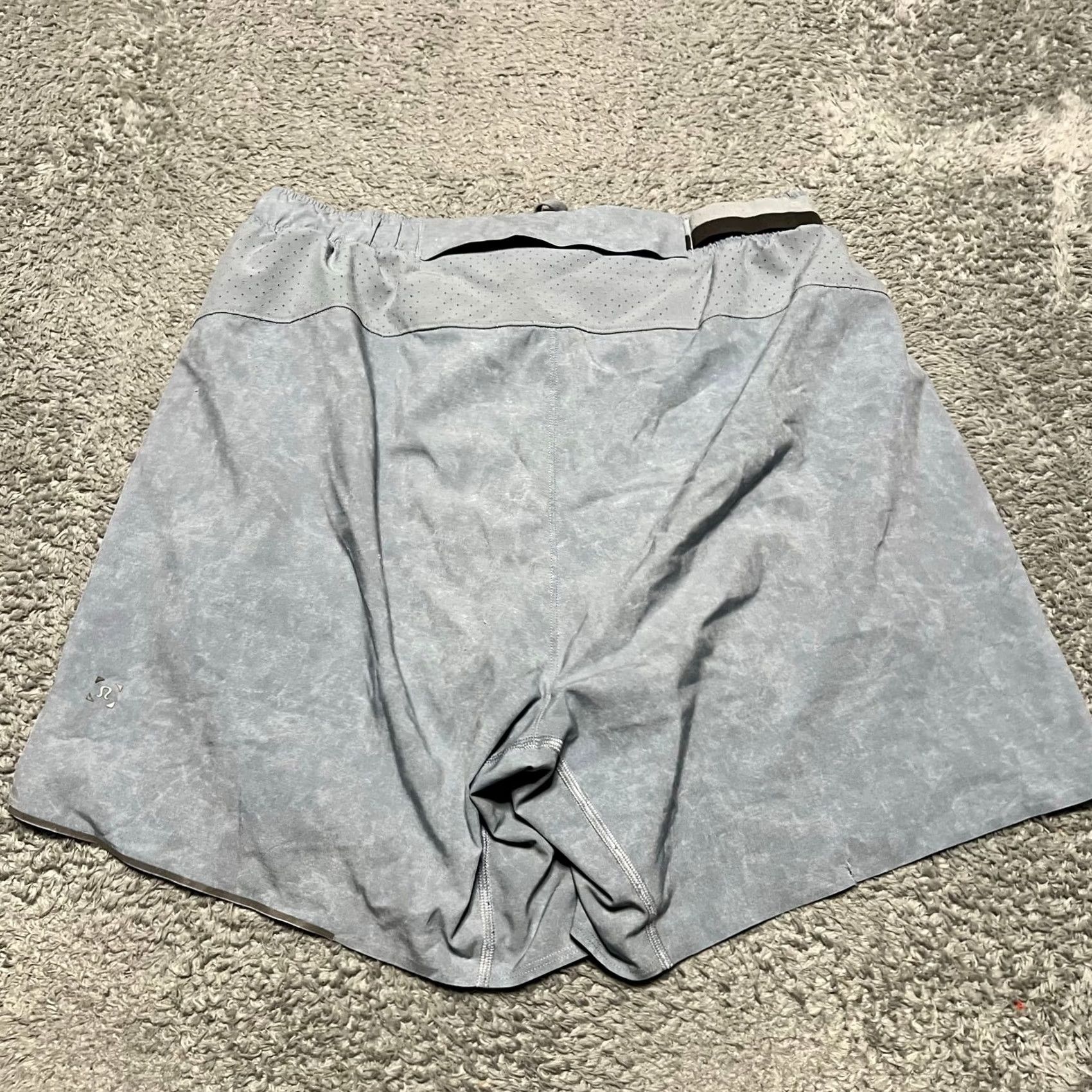 Lululemon Lululemon Shorts Mens Medium Surge Lined Short 6" Blue Dye M7AGES Stretch Run M Mens Blue Dye 6" Surge Lined Short Stretch Run Size US 31 - 2 Thumbnail