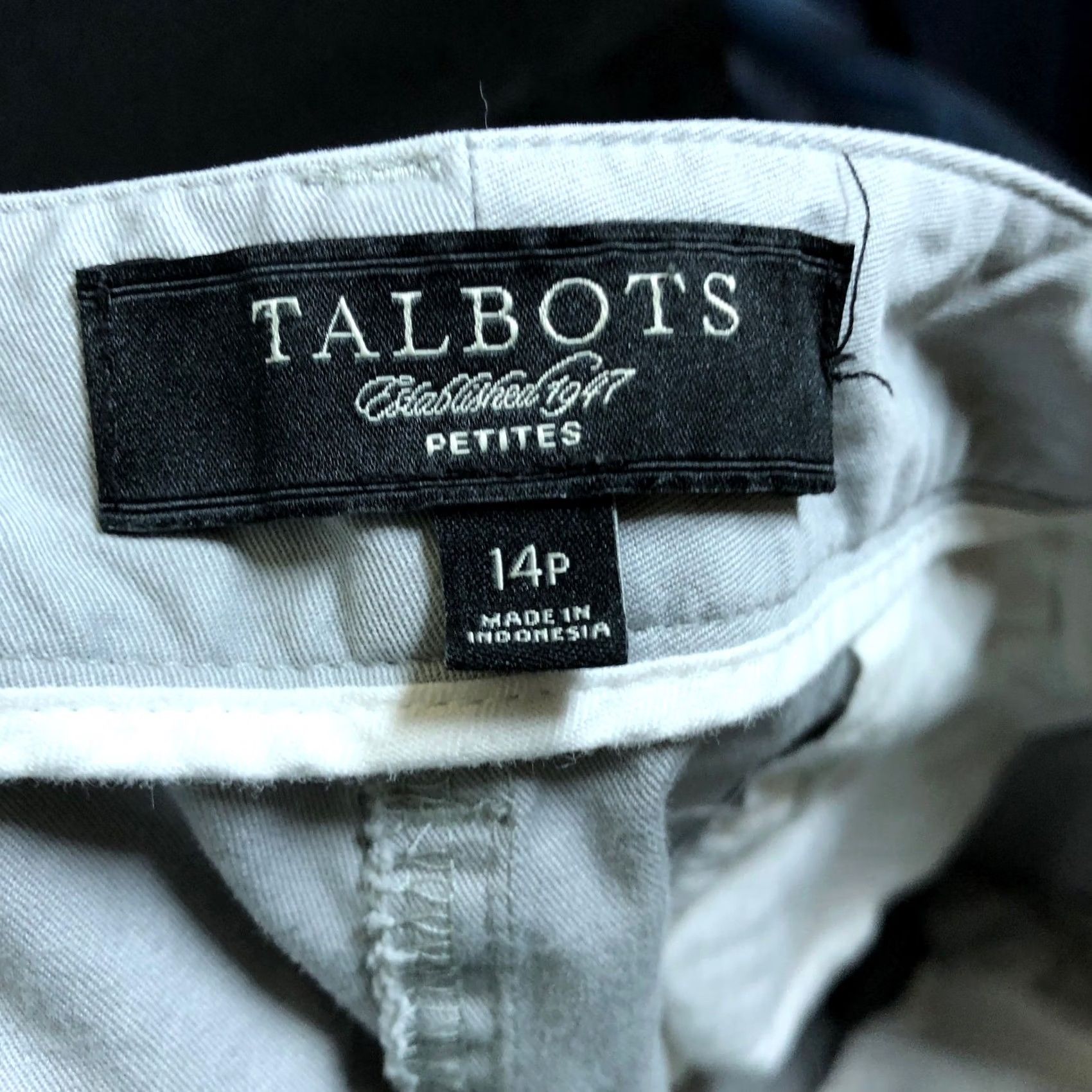 Talbots Talbots Womens Pants Gray Blue Petite Signature High Rise Stretch 14P Pants Petite Women Size 24" / US 00 / IT 34 - 4 Thumbnail