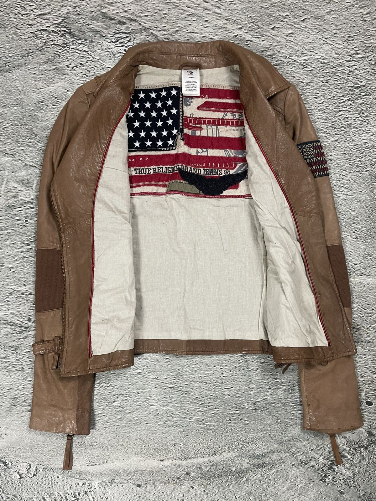 True Religion True Religion leather jacket brown Y2K Avant Garde kill bill Size XS / US 0-2 / IT 36-38 - 7 Thumbnail