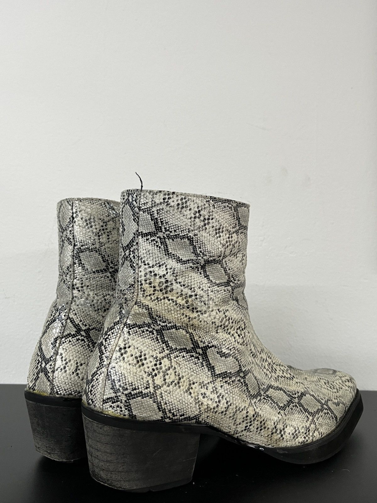 KMRii Snakeskin Chelsea Zipper Boots Inspired by Saint Laurent Size US 8 / EU 41 - 13 Thumbnail