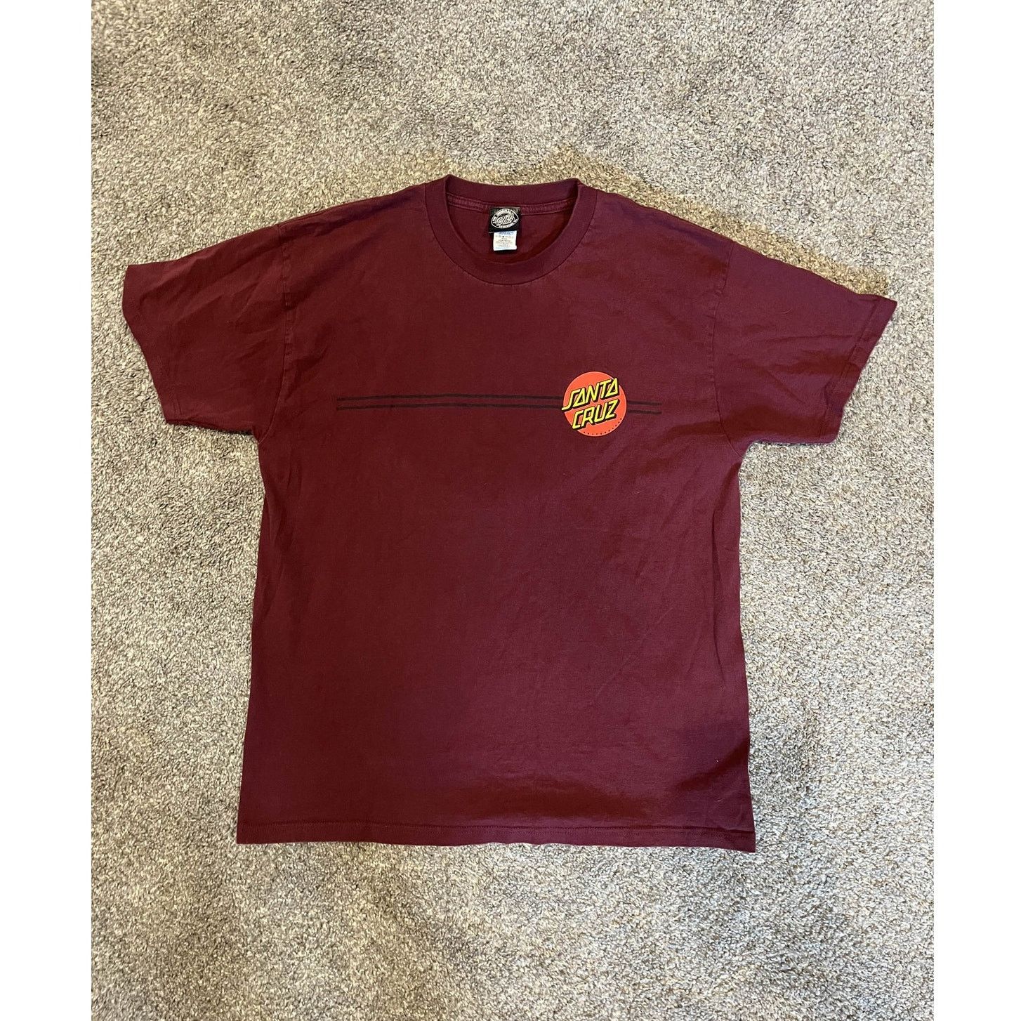 Santa Cruz Skateboards Santa Cruz Skateboards Red Dot Logo T-Shirt, L / Maroon Size US L / EU 52-54 / 3 - 2 Thumbnail