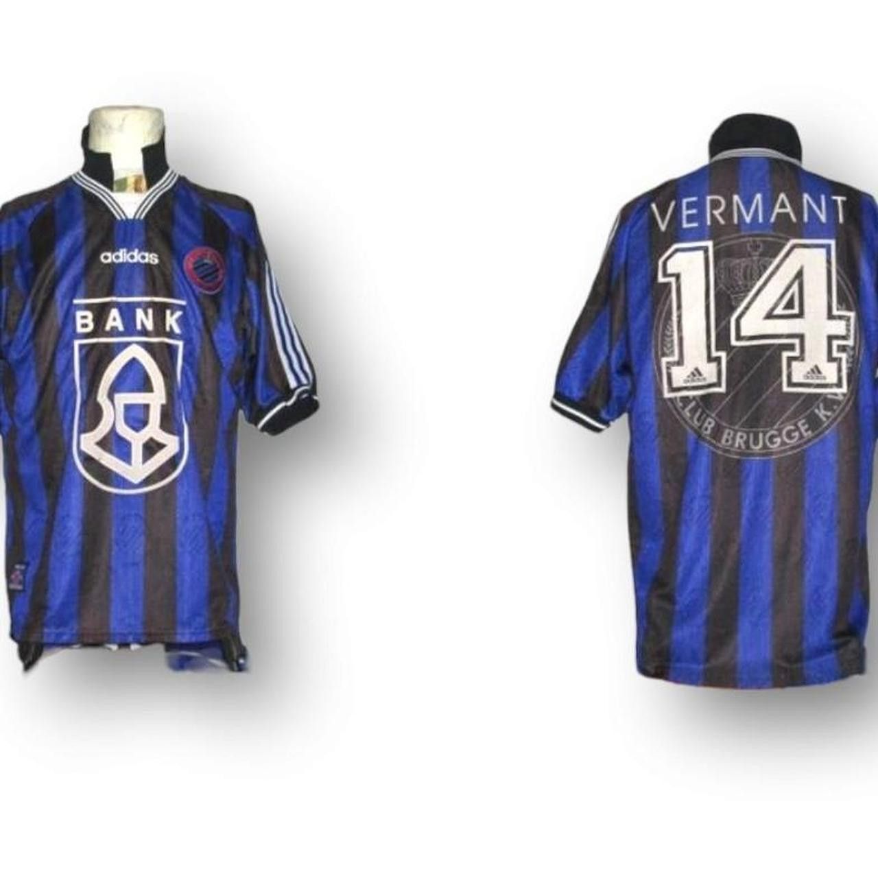 Adidas Match Worn Club Brugge Kv 1997 1998 Shirt Jersey maillot Size US XL / EU 56 / 4 - 1 Thumbnail