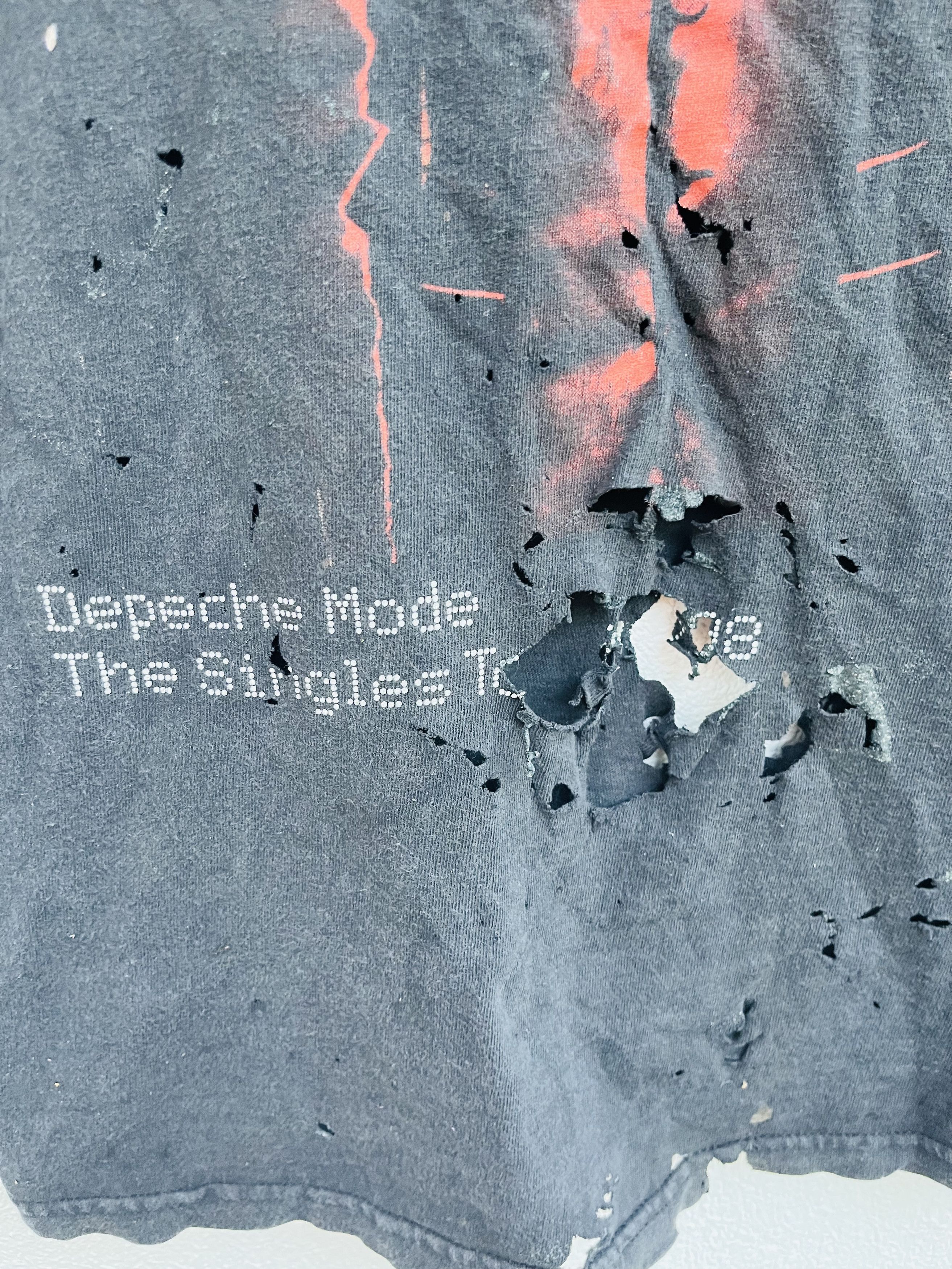 Band Tees × Vintage Vintage 90s Depeche Mode The Single Tour 86-98 Shirt Size US XL / EU 56 / 4 - 11 Thumbnail