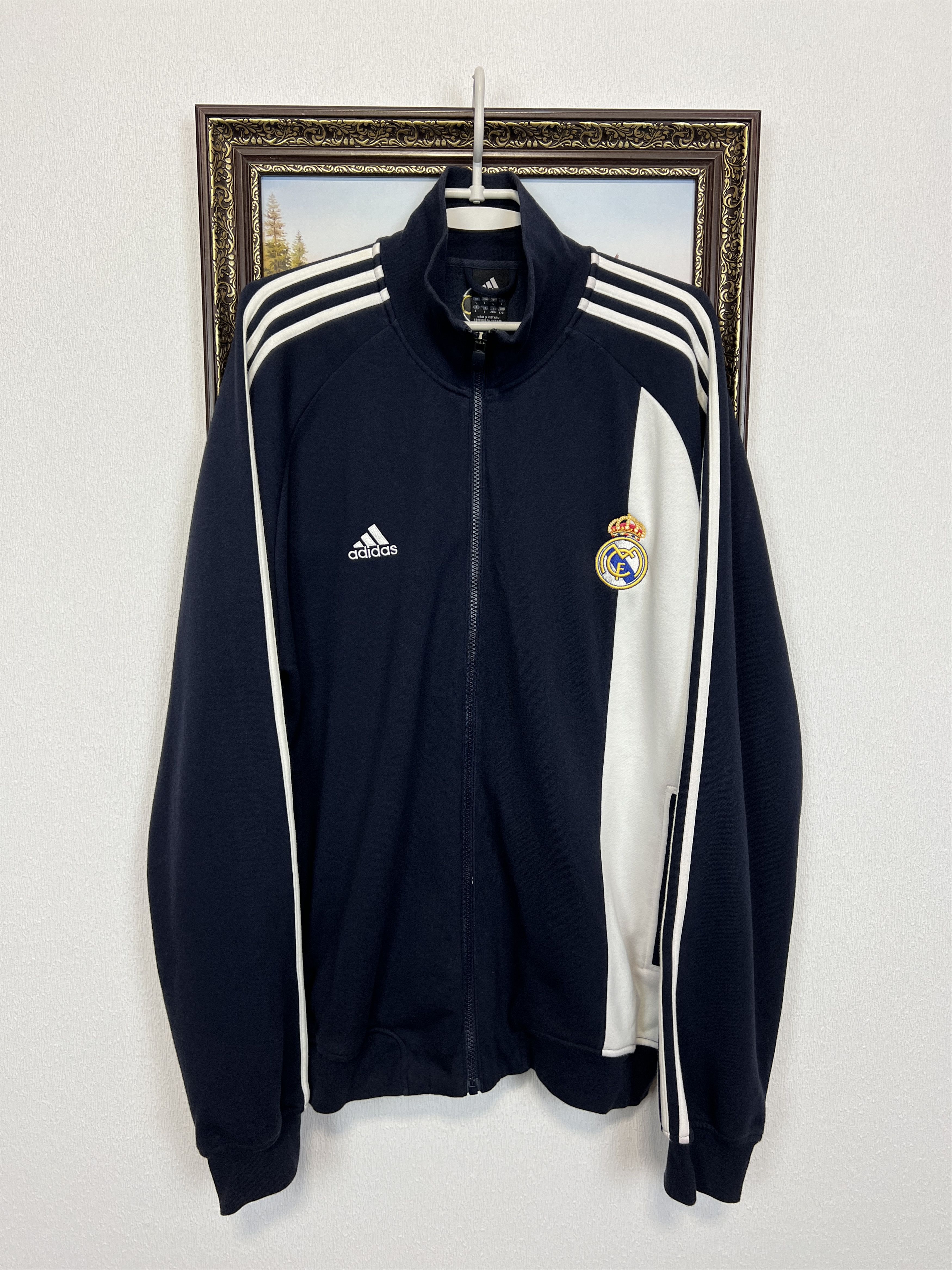 Adidas Vintage Real Madrid Football Jacket Soccer Track Top Rare Size US L / EU 52-54 / 3 - 1 Thumbnail