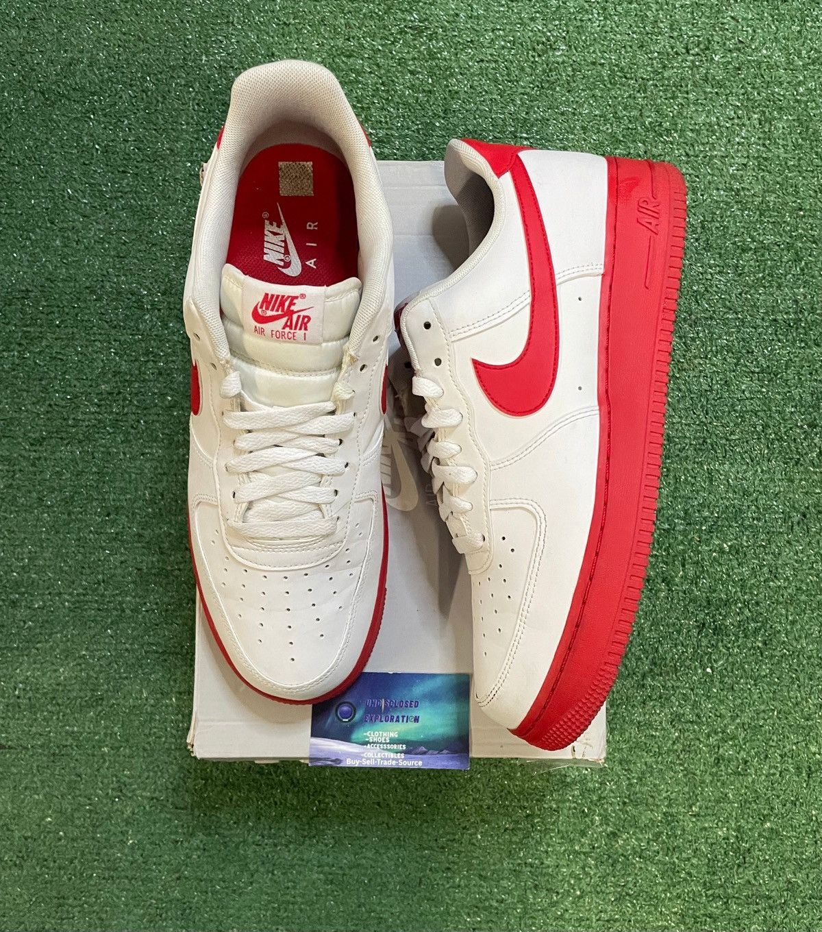 Nike Nike Air Force 1 low white red midsole size 11men/12.5women Size US 11 / EU 44 - 1 Thumbnail