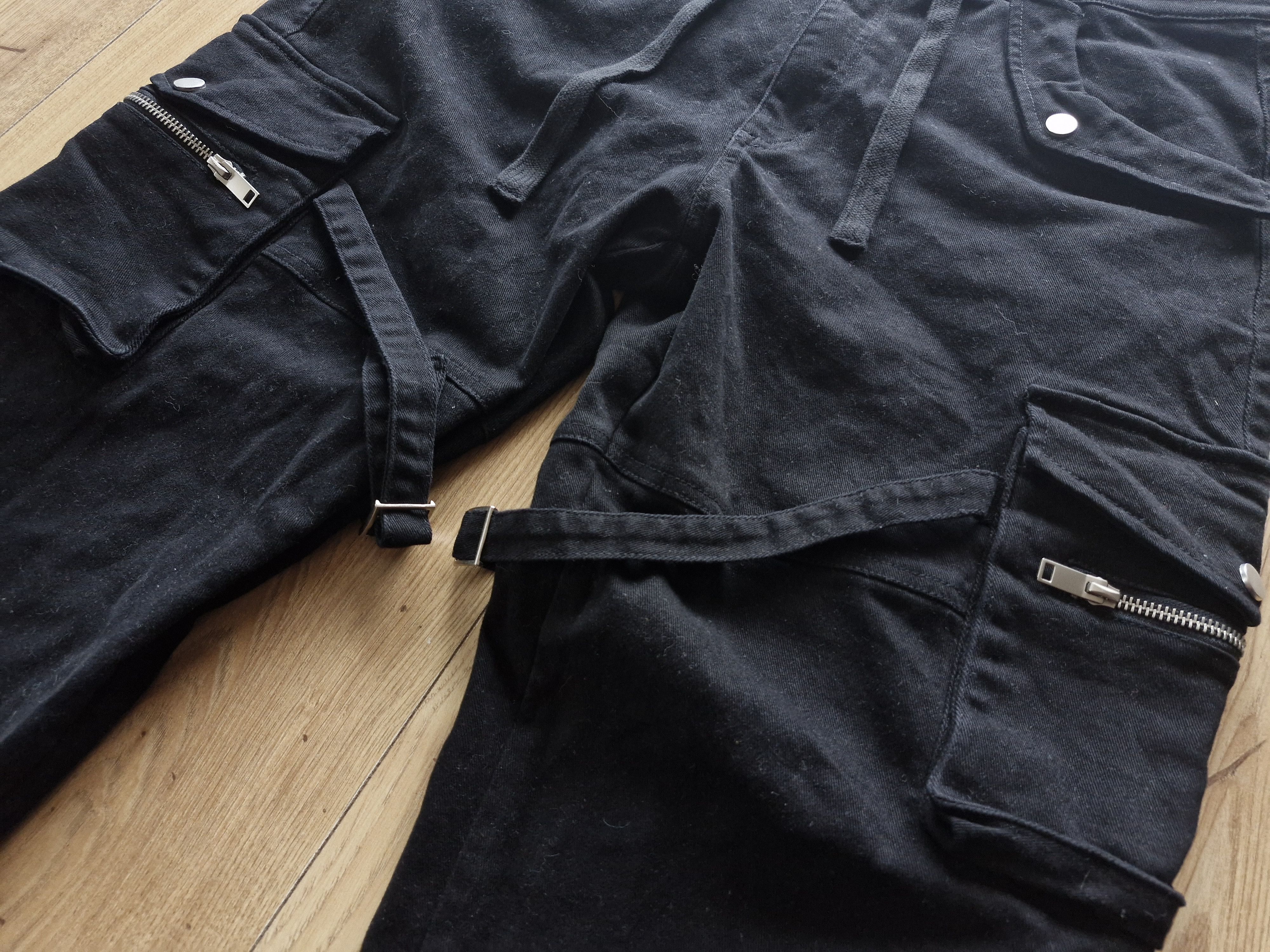 Japanese Brand × Ruben Kone × Vuja De Men's Ruben Koné Strap Cargo Pants Black high-end Size US 36 / EU 52 - 3 Thumbnail