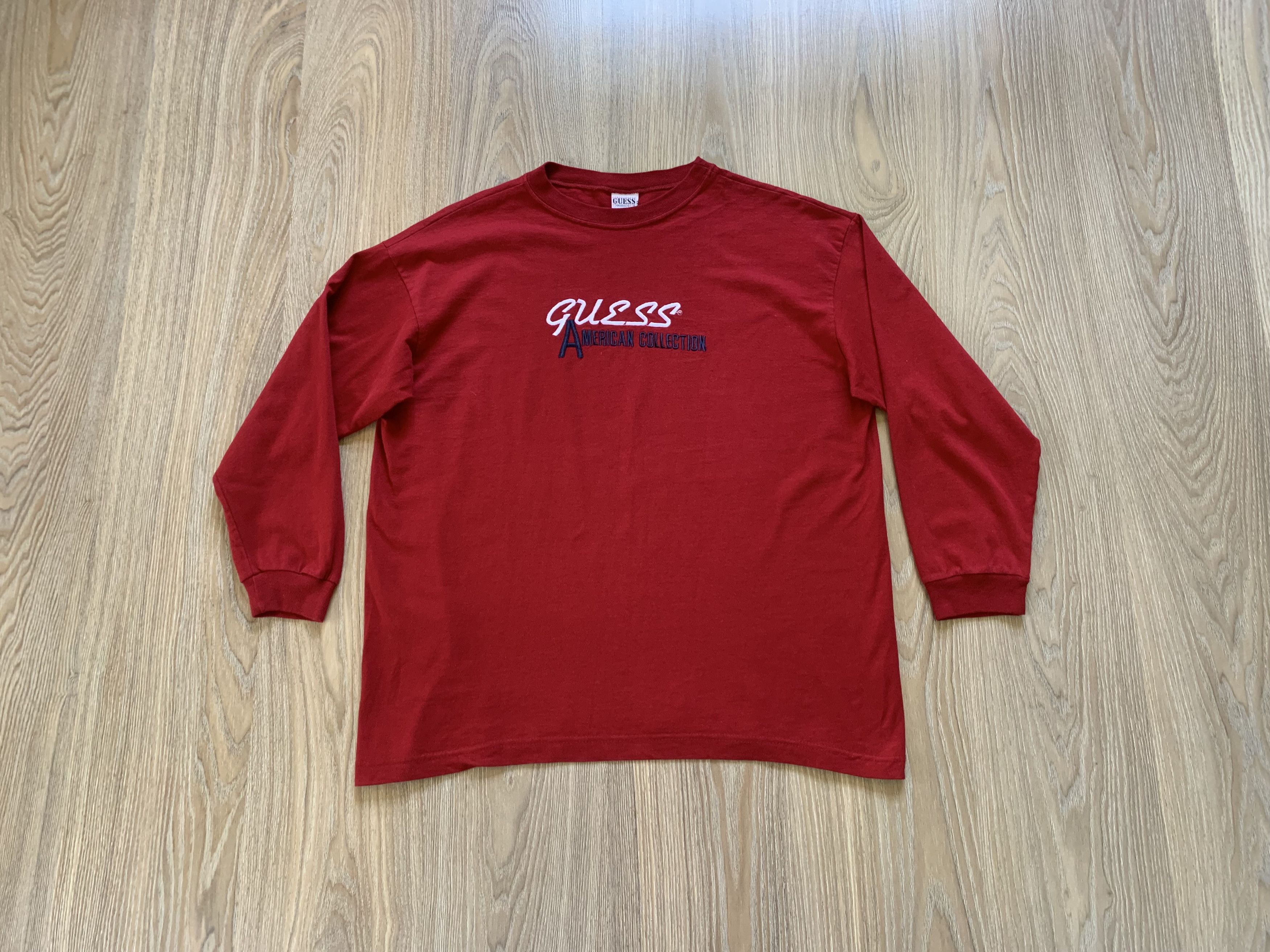 Guess Guess Vintage Embroidered Logo Long Sleeve Size US L / EU 52-54 / 3 - 1 Thumbnail
