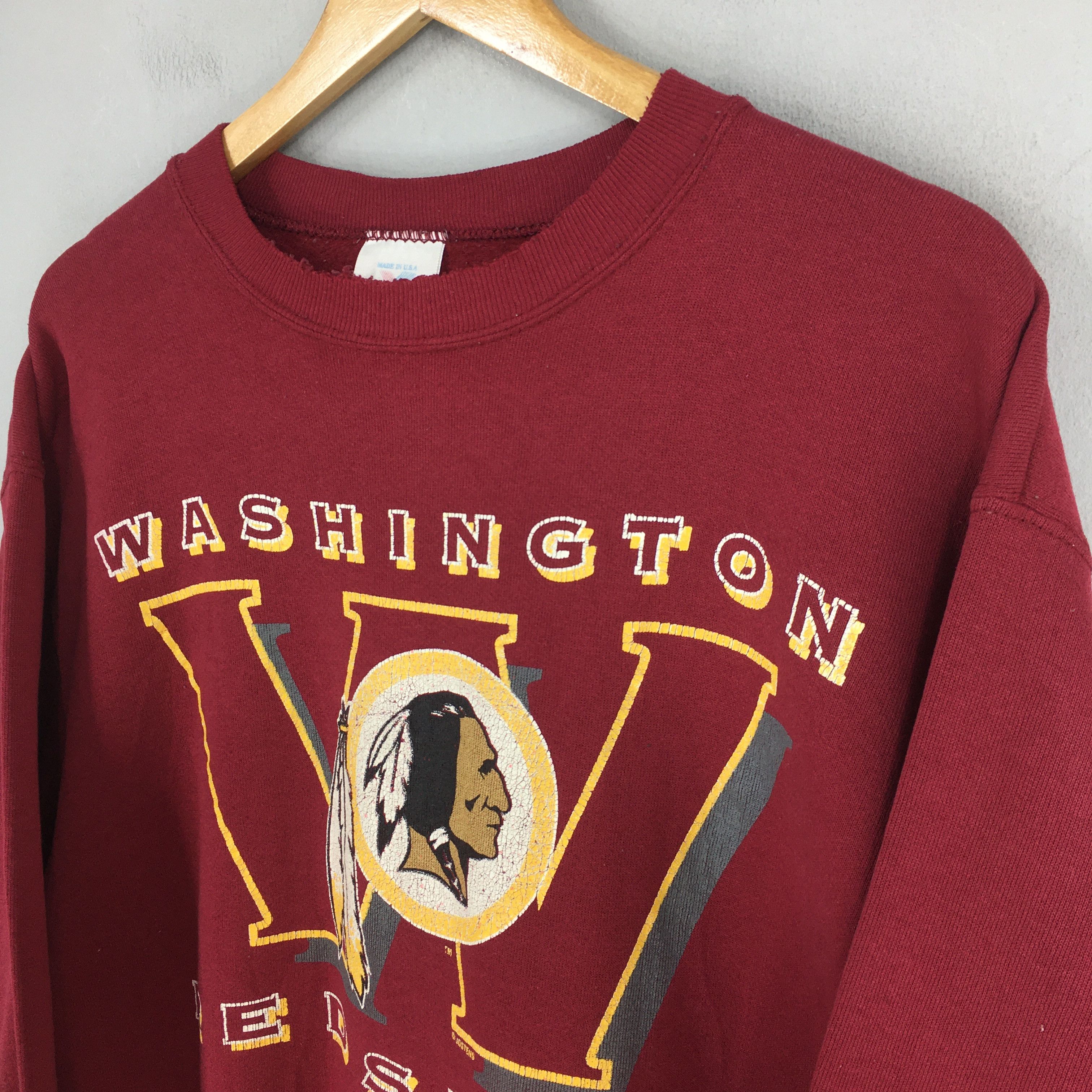 NFL Vintage 90s Washington Commanders NFL Sweatshirt Large Size US L / EU 52-54 / 3 - 3 Thumbnail