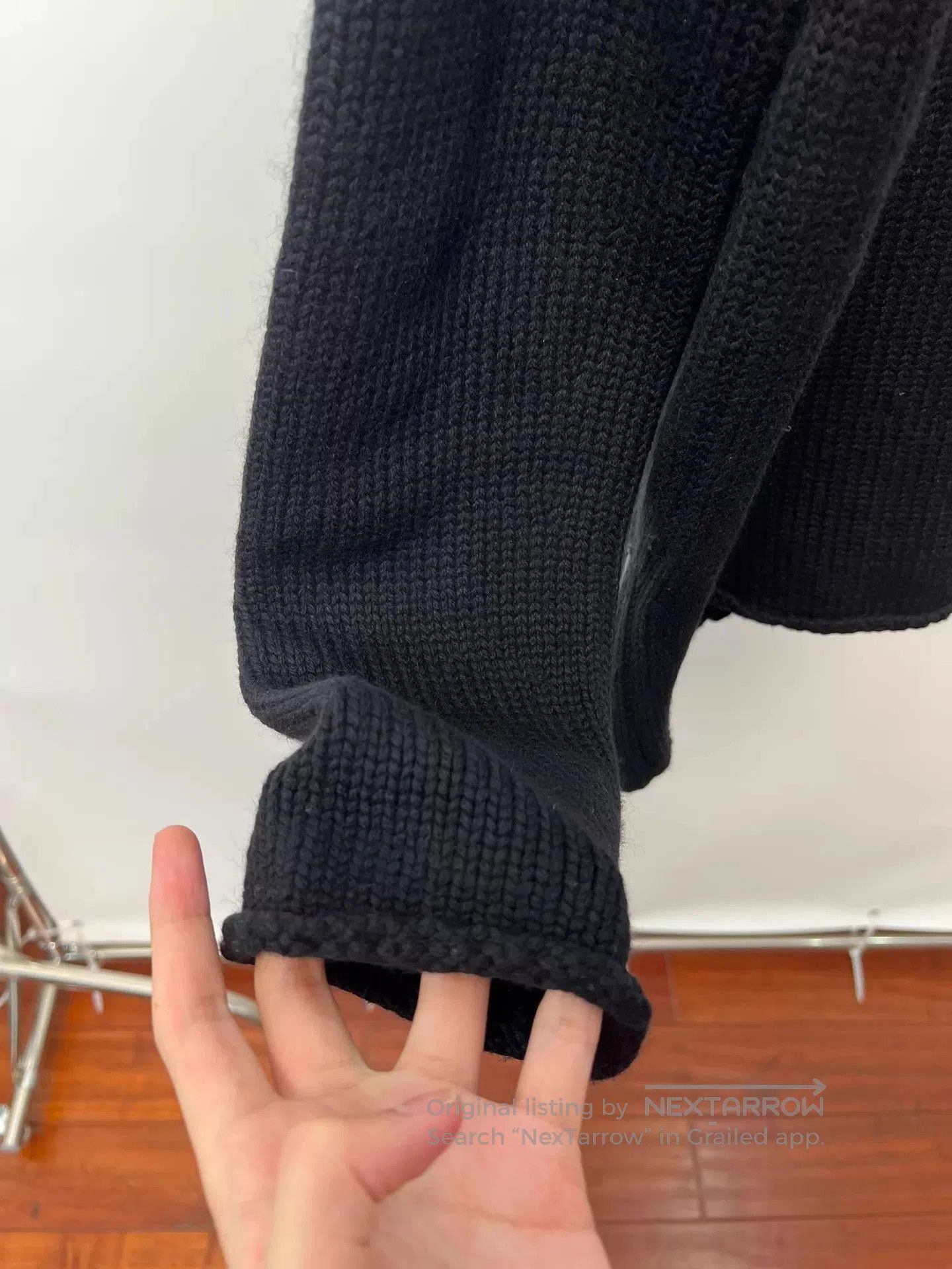 Yohji Yamamoto Black Knit Button. Size US M / EU 48-50 / 2 - 7 Thumbnail
