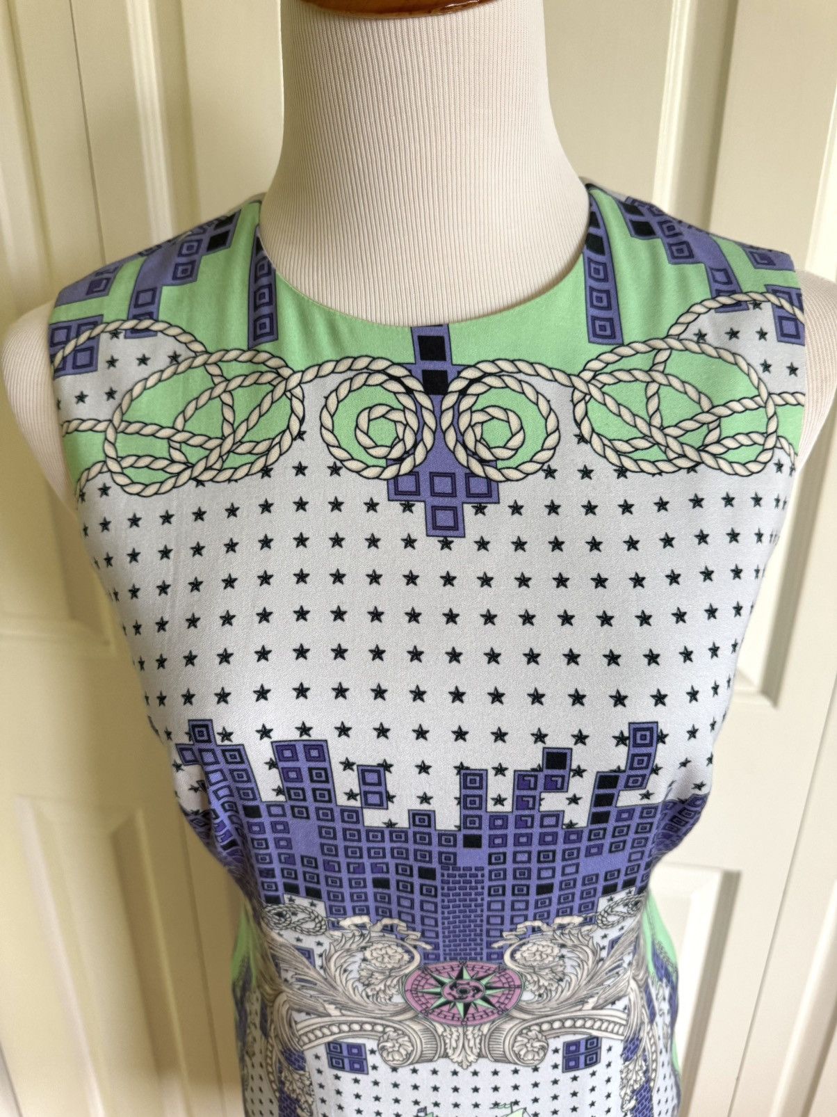 Versace VERSACE COLLECTION Multicolor Stretch Cocktail Dress 8/44 Size M / US 6-8 / IT 42-44 - 3 Thumbnail
