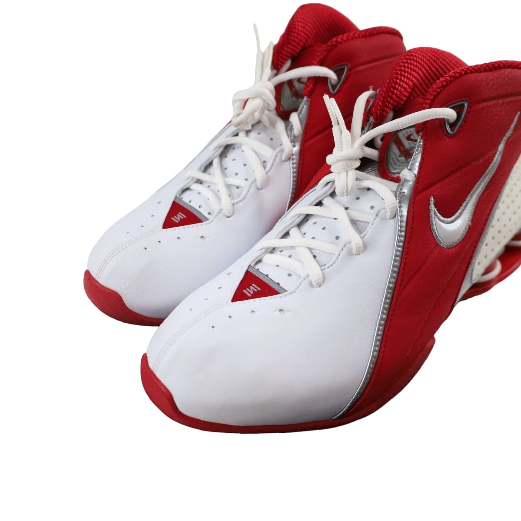 Nike VINTAGE Nike Shox Revolution Sneakers Basketball Womens 12 White Red Shox Revolution Womens Basketball Sneakers 12 White Red Mens Womens Boys Girls Size US 12 / IT 42 - 4 Thumbnail