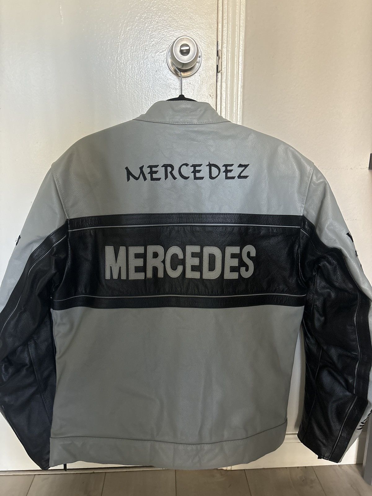 Mercedes-Benz Mercedes Leather Racing Jacket Size US L / EU 52-54 / 3 - 2 Thumbnail