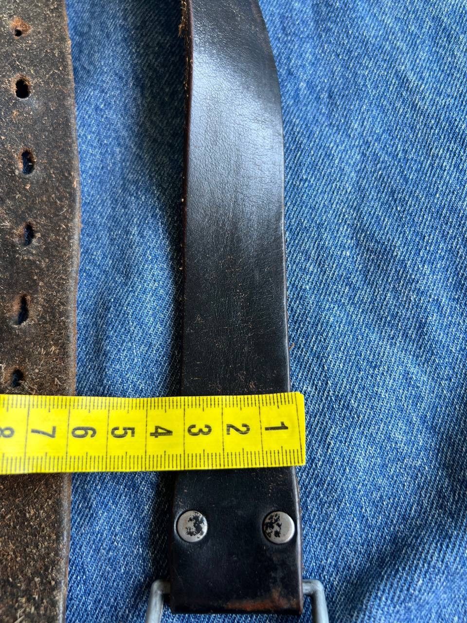Levi's × Vintage Vintage 90s Levi's Leather belt Size ONE SIZE - 12 Thumbnail