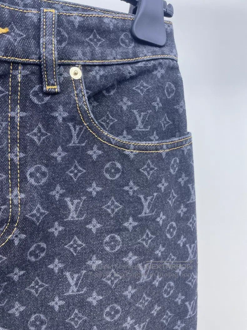 Louis Vuitton Louis Vuitton 25 Hot Style Old Flower Full Print Jeans Size US 38 / EU 54 - 5 Thumbnail