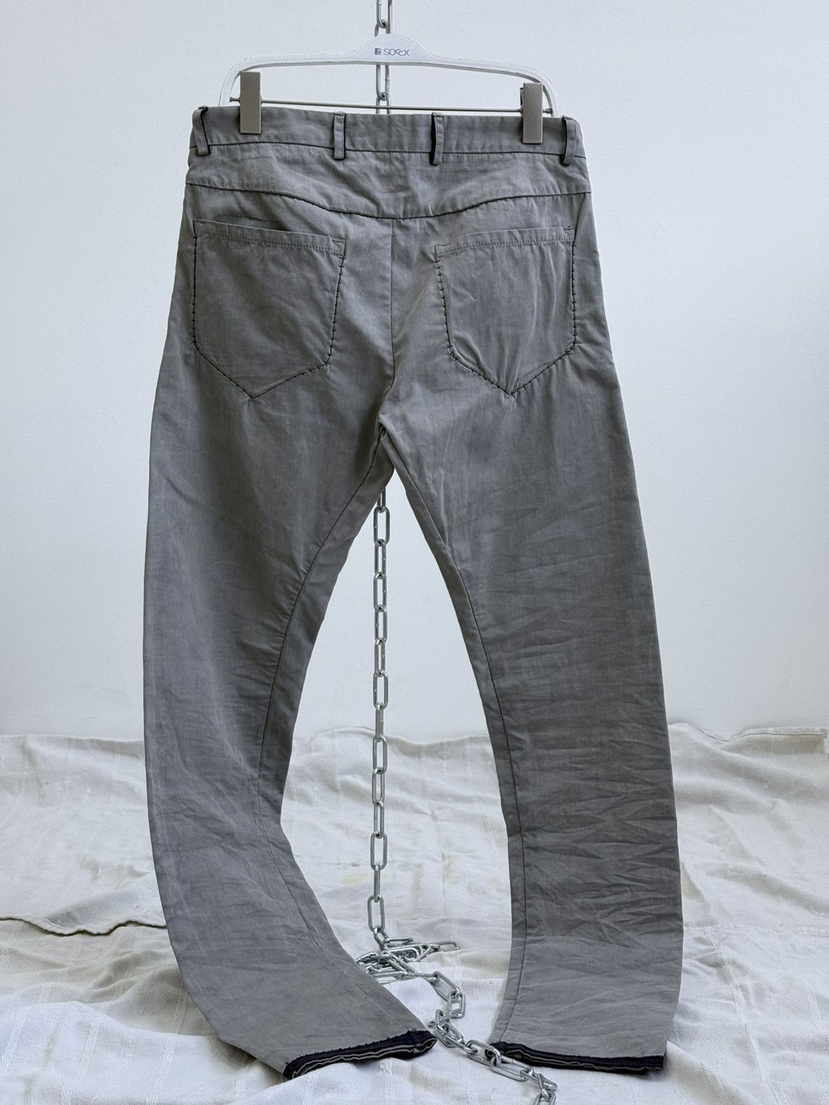 Layer-0 Gray Cotton Pants