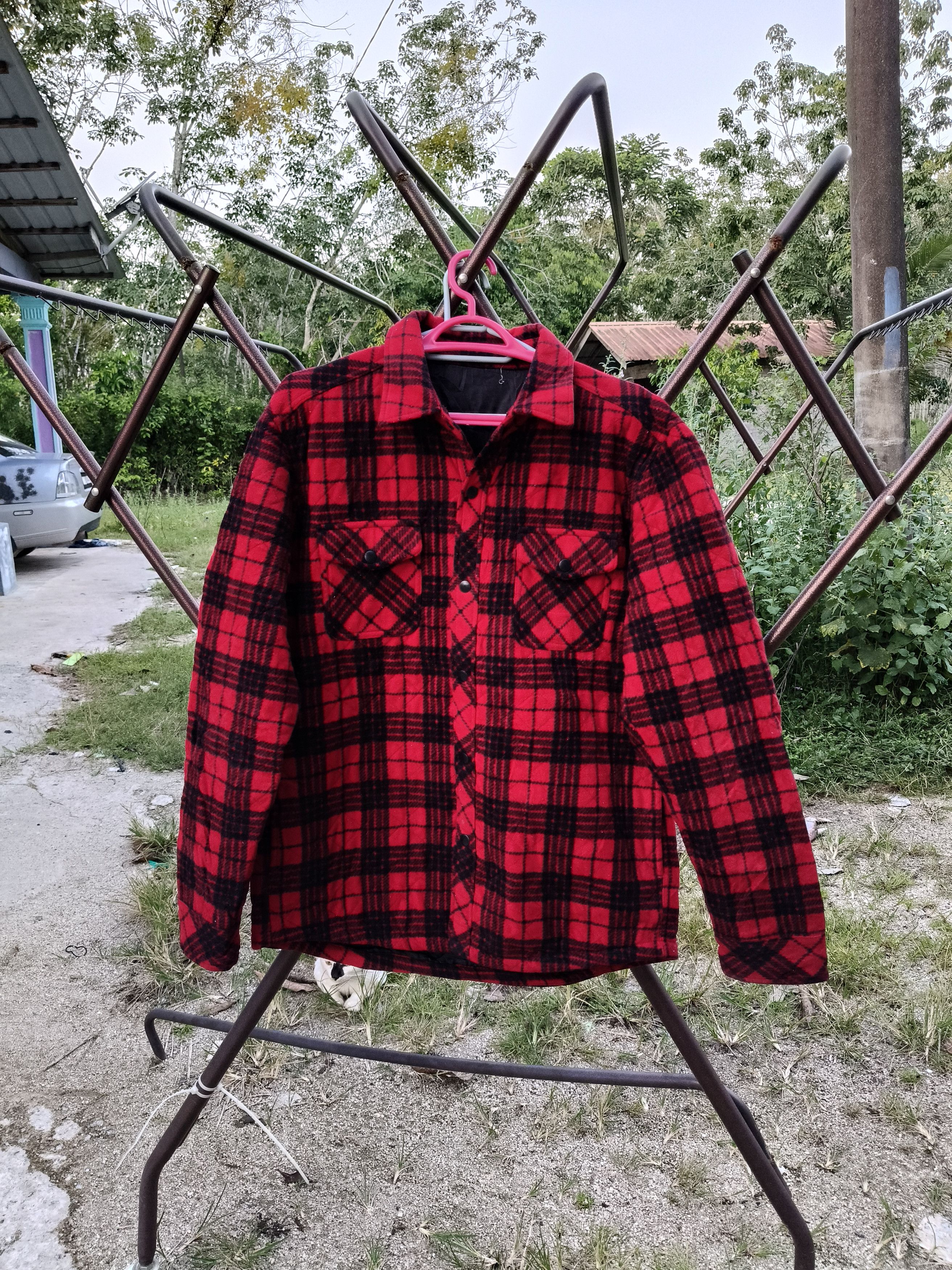 Flannel × Uniqlo Uniqlo Quilted Flannel Fleece Button Size US M / EU 48-50 / 2 - 1 Thumbnail