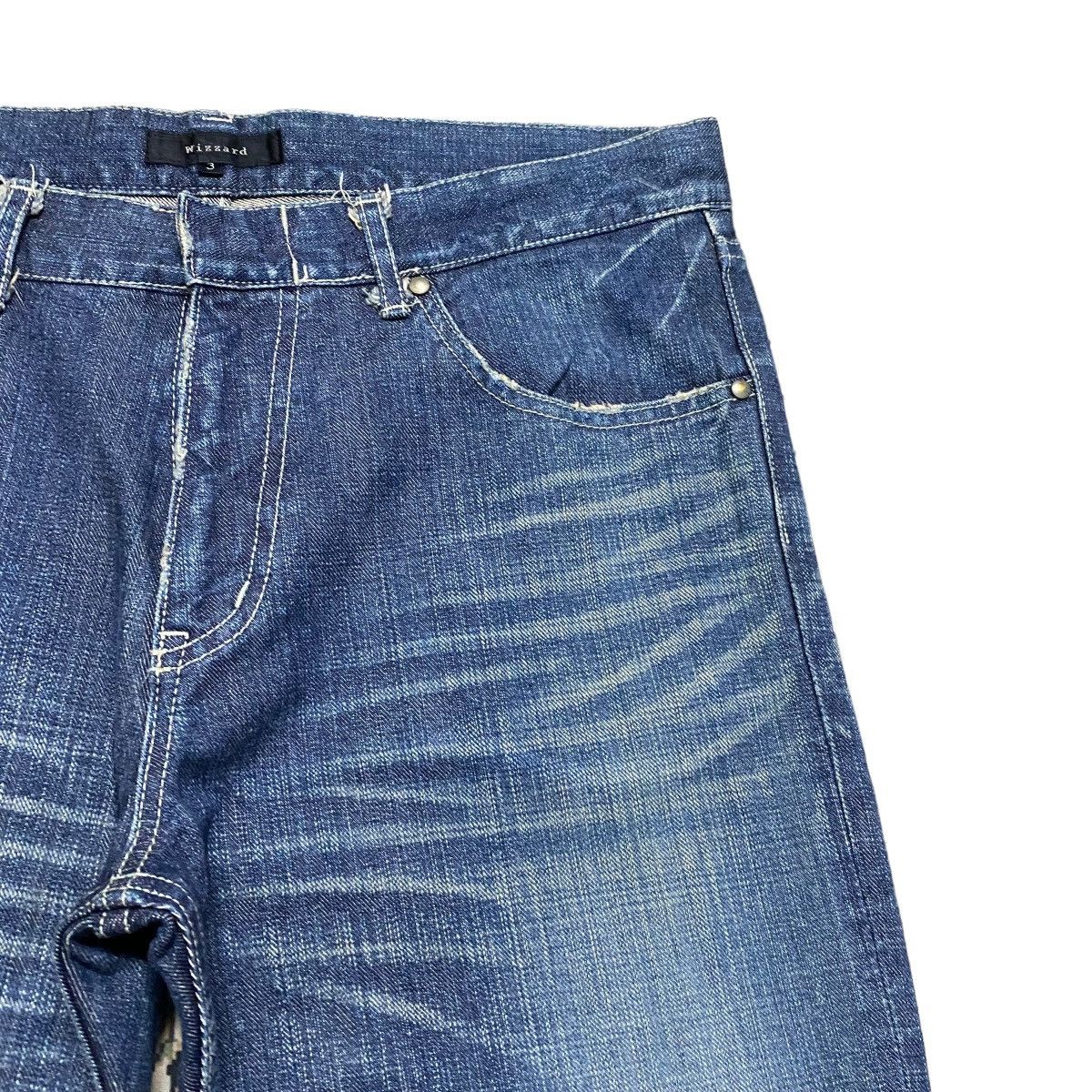 Japanese Brand Wizzard Japan Clawmark Denim Flare Jeans Hedi Slimane Size US 32 / EU 48 - 4 Thumbnail