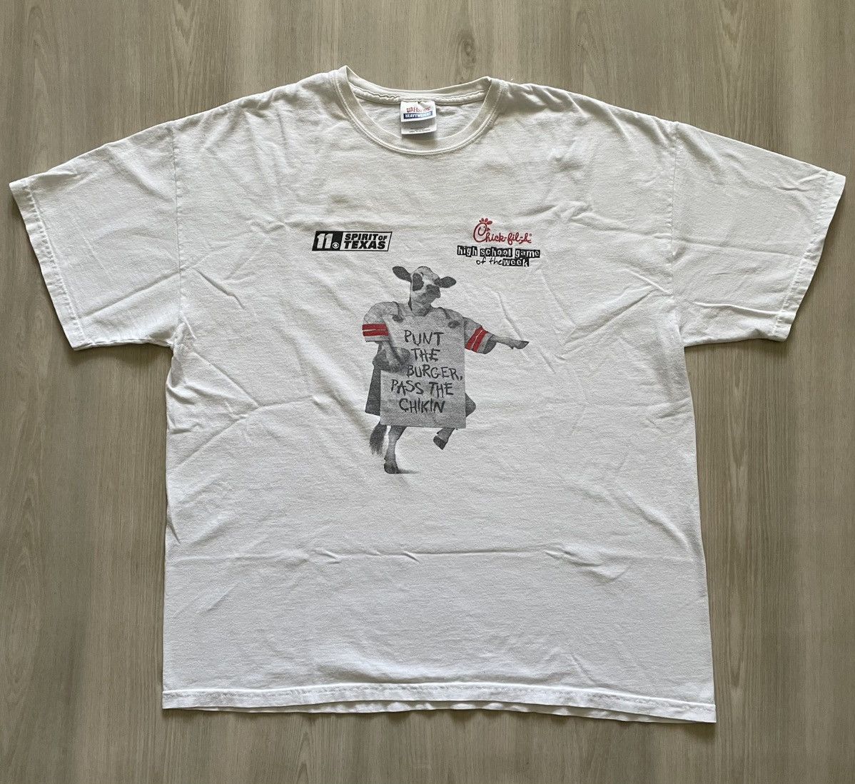 Vintage Vintage Chik Fil A Houston Texas Cow Tee Sz XL Size US XL / EU 56 / 4 - 2 Thumbnail