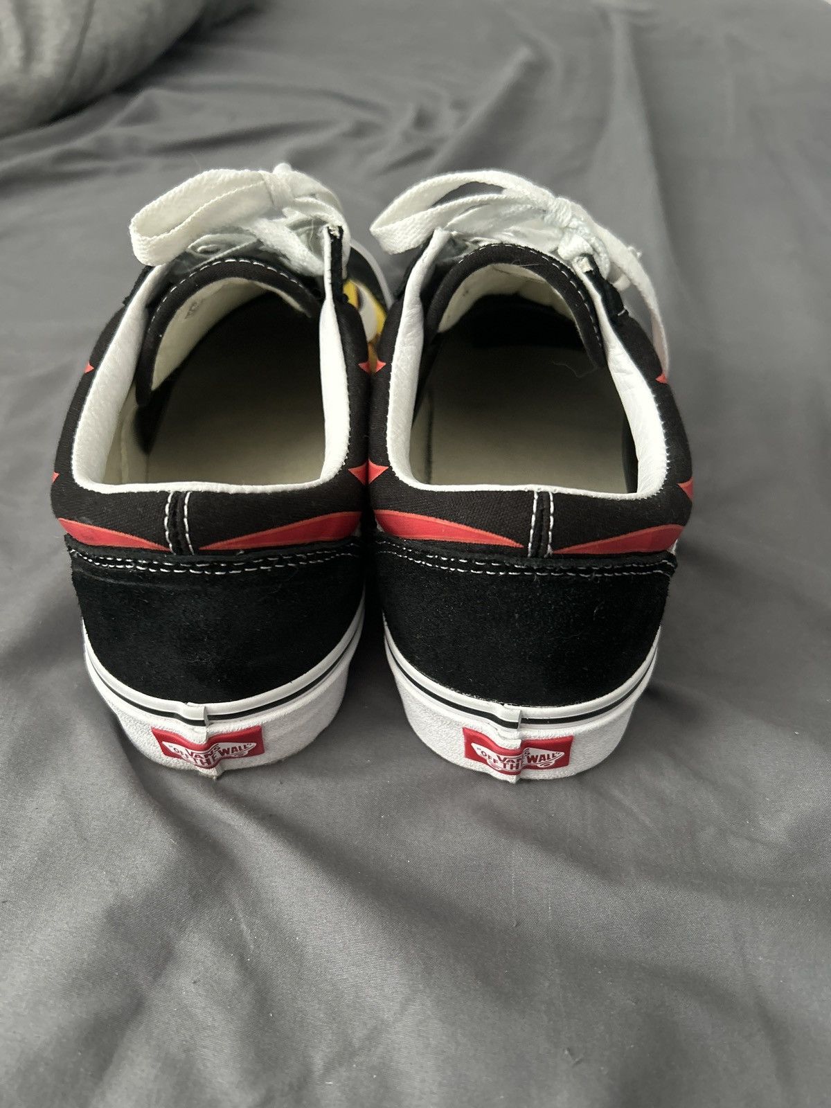 Vans (Flame) Black/Black/TriWhite Size US 11 / EU 44 - 3 Thumbnail