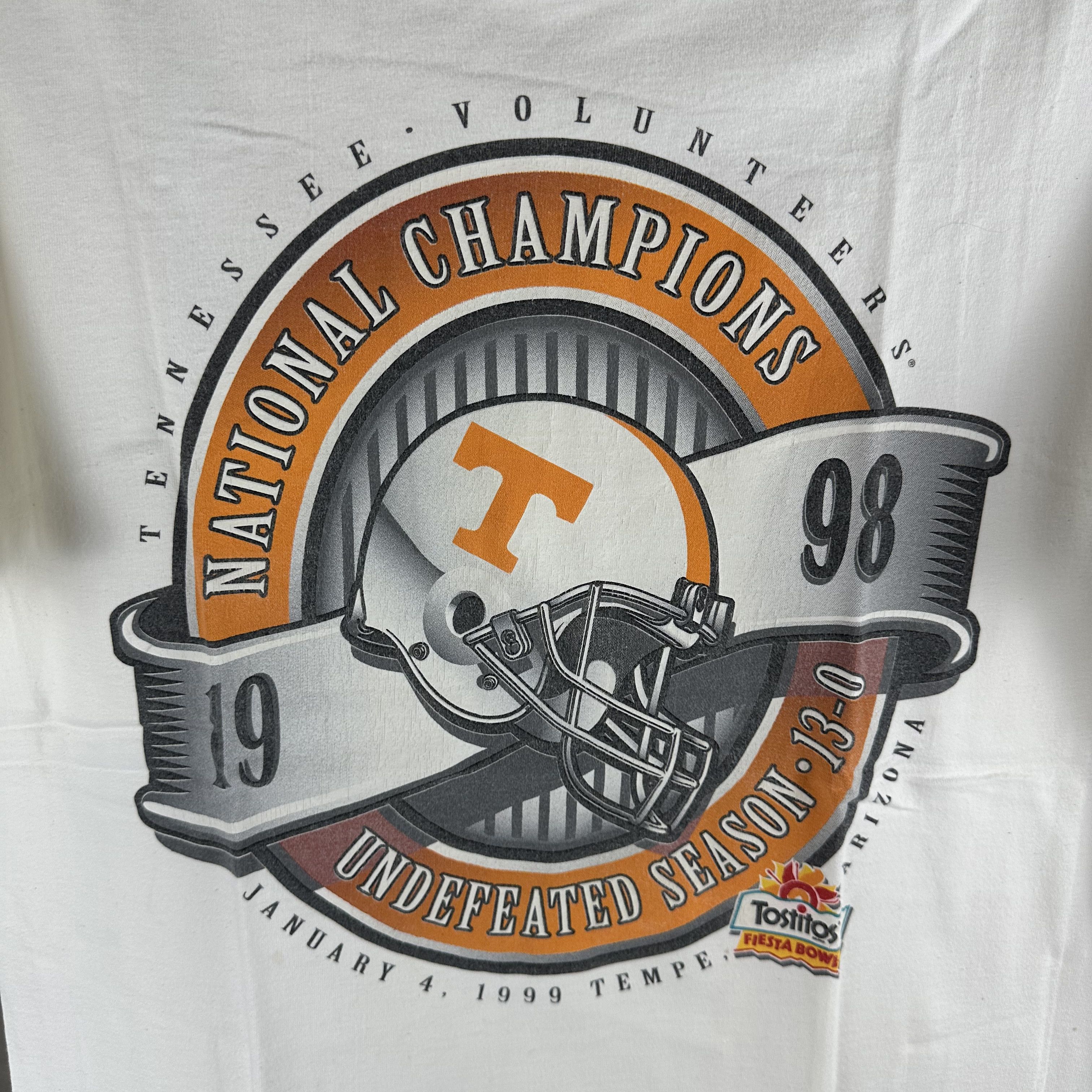 Vintage 1998 Tennessee Volunteers National Champions NCAA T-shirt Size US M / EU 48-50 / 2 - 2 Thumbnail