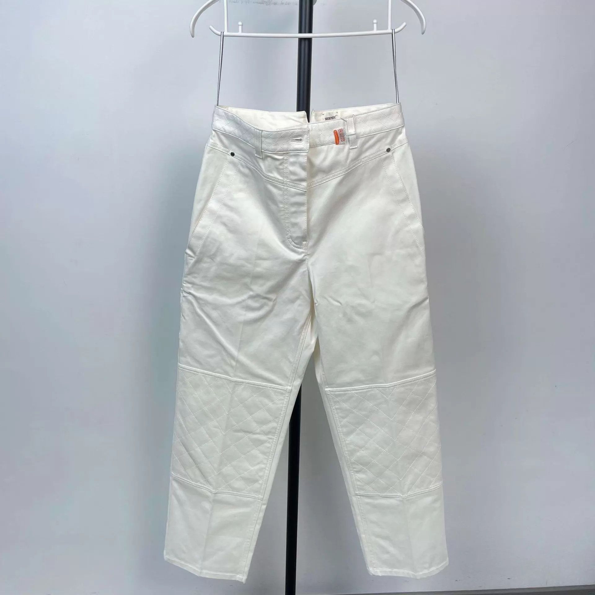 Hermes Hermès White Pants 38 Size 27" / US 4 / IT 40 - 1 Thumbnail