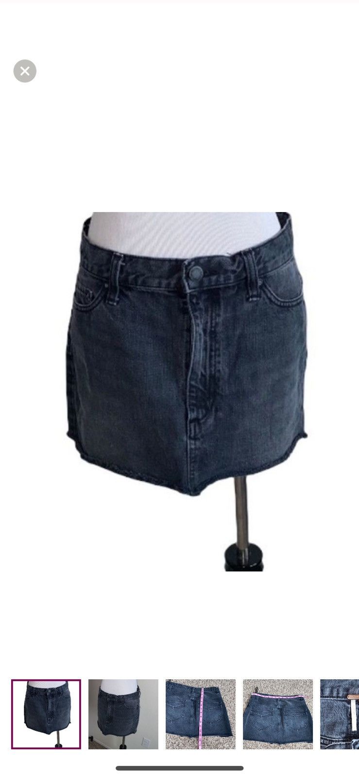Free People Free people beat of the music denim mini skirt size 2 Size 26" / US 2 / IT 38 - 1 Thumbnail